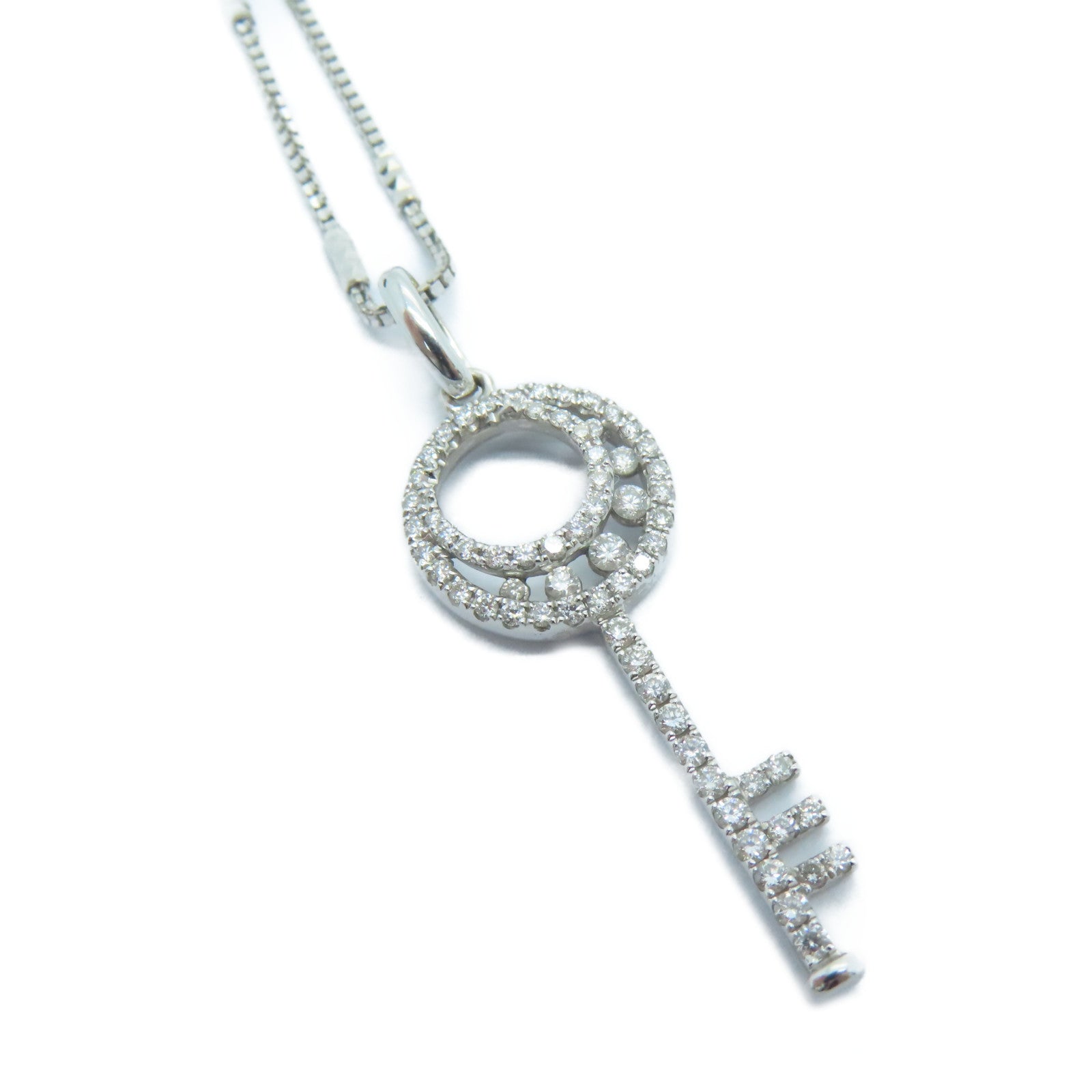 JEWELRY [Sharp Discount] 18K White Gold Diamond Necklace 0.44ct Diamond Necklace