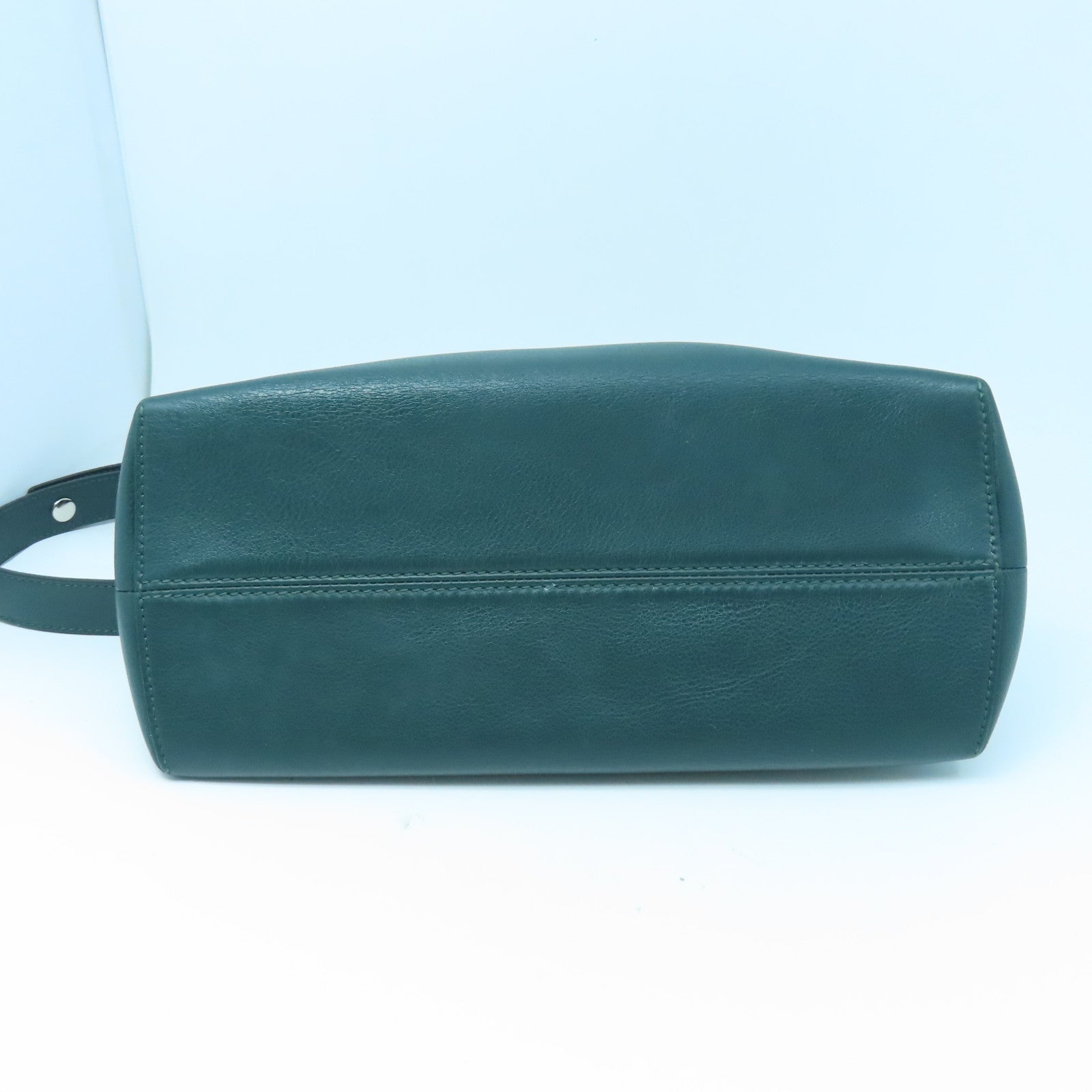 FENDI 牛皮皮革Shoulder Bag银扣肩背袋绿色