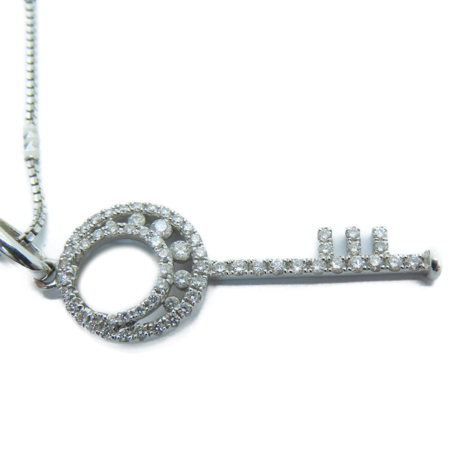 JEWELRY [Sharp Discount] 18K White Gold Diamond Necklace 0.44ct Diamond Necklace