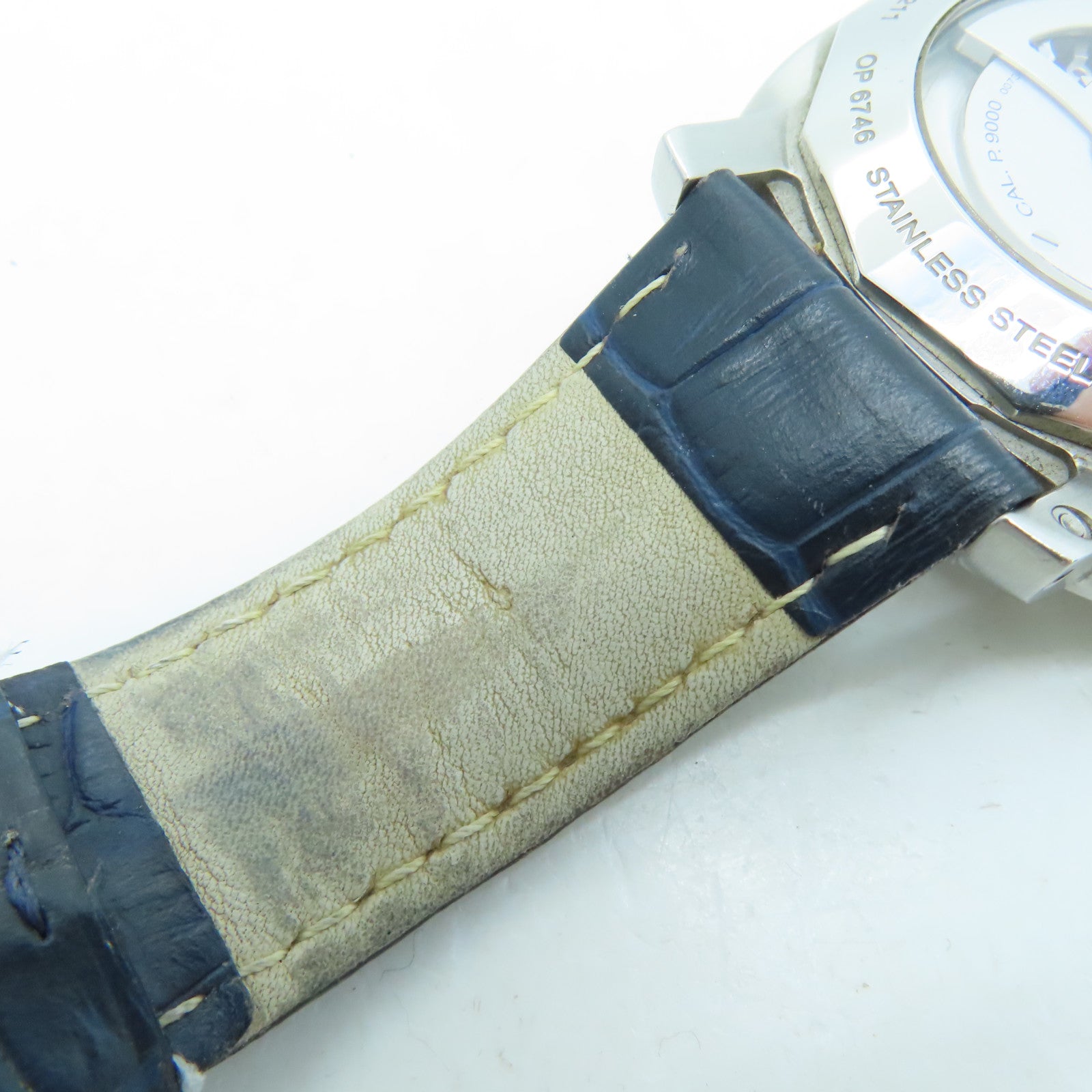 PANERAI Luminor Marina 44mm Stainless Steel/Alligator Leather Watch Automatic Movement Black