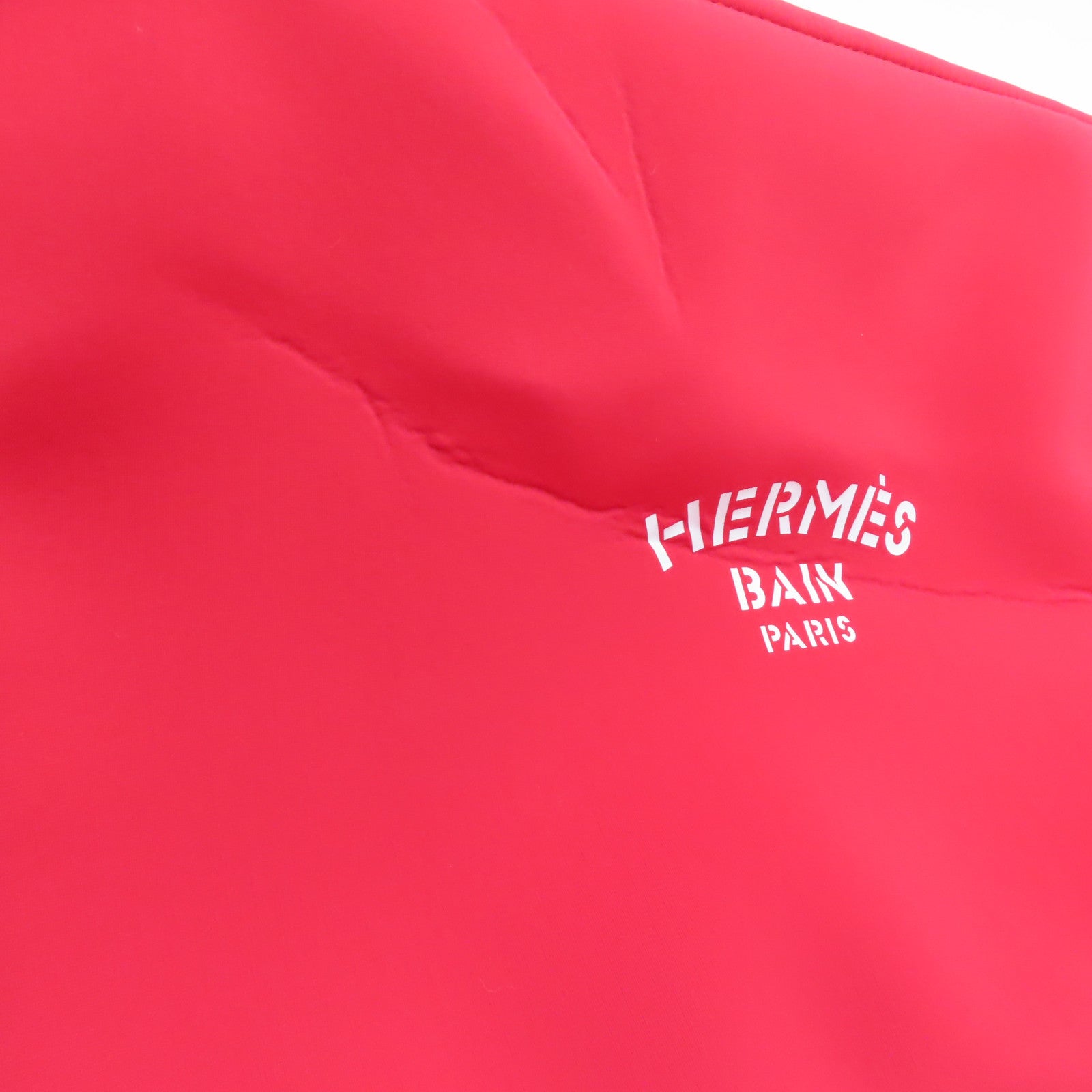 HERMES 【激減優惠】Polyamide Waves Case手拿包紅色