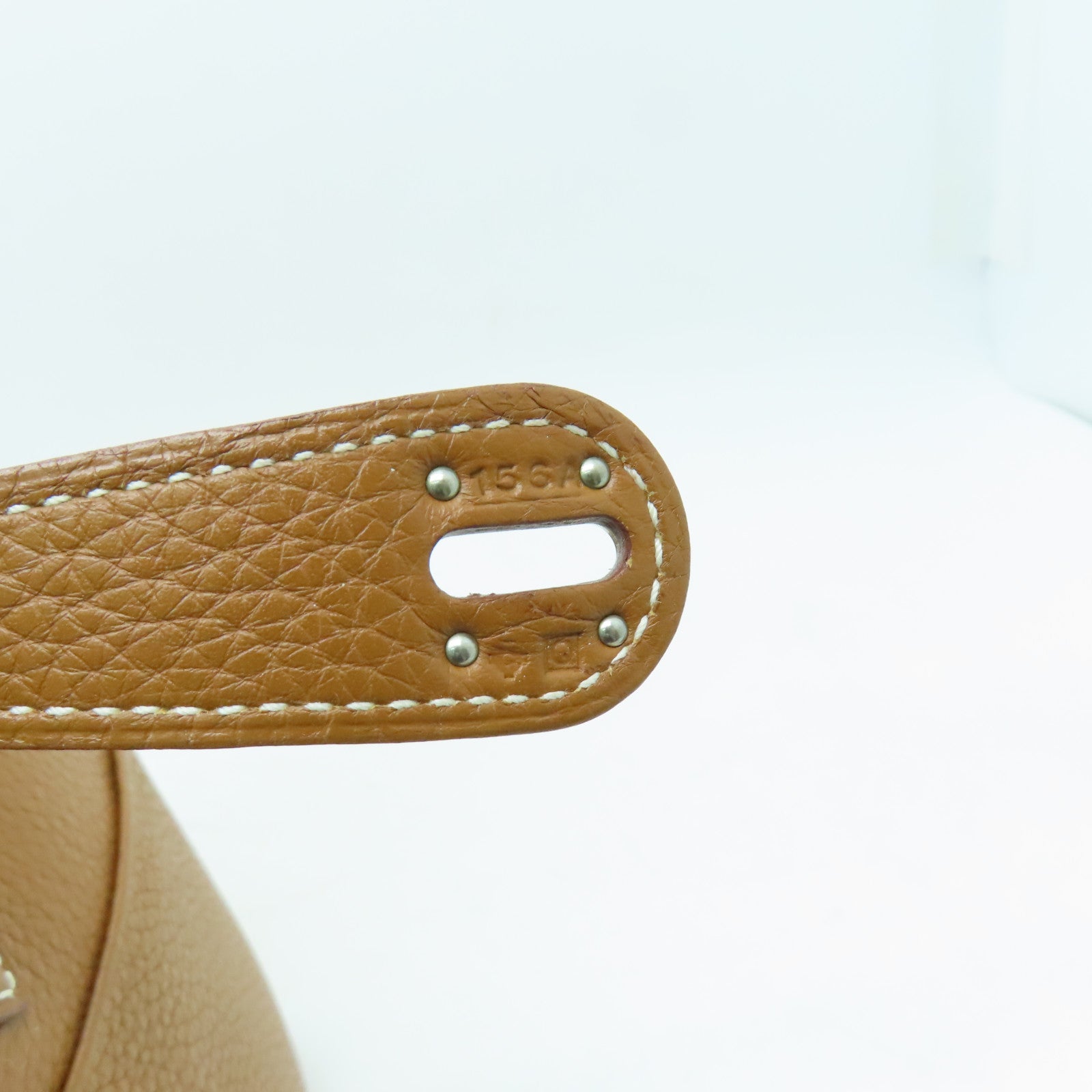 HERMES Clemence皮革Lindy 30银扣手挽肩背两用袋啡色