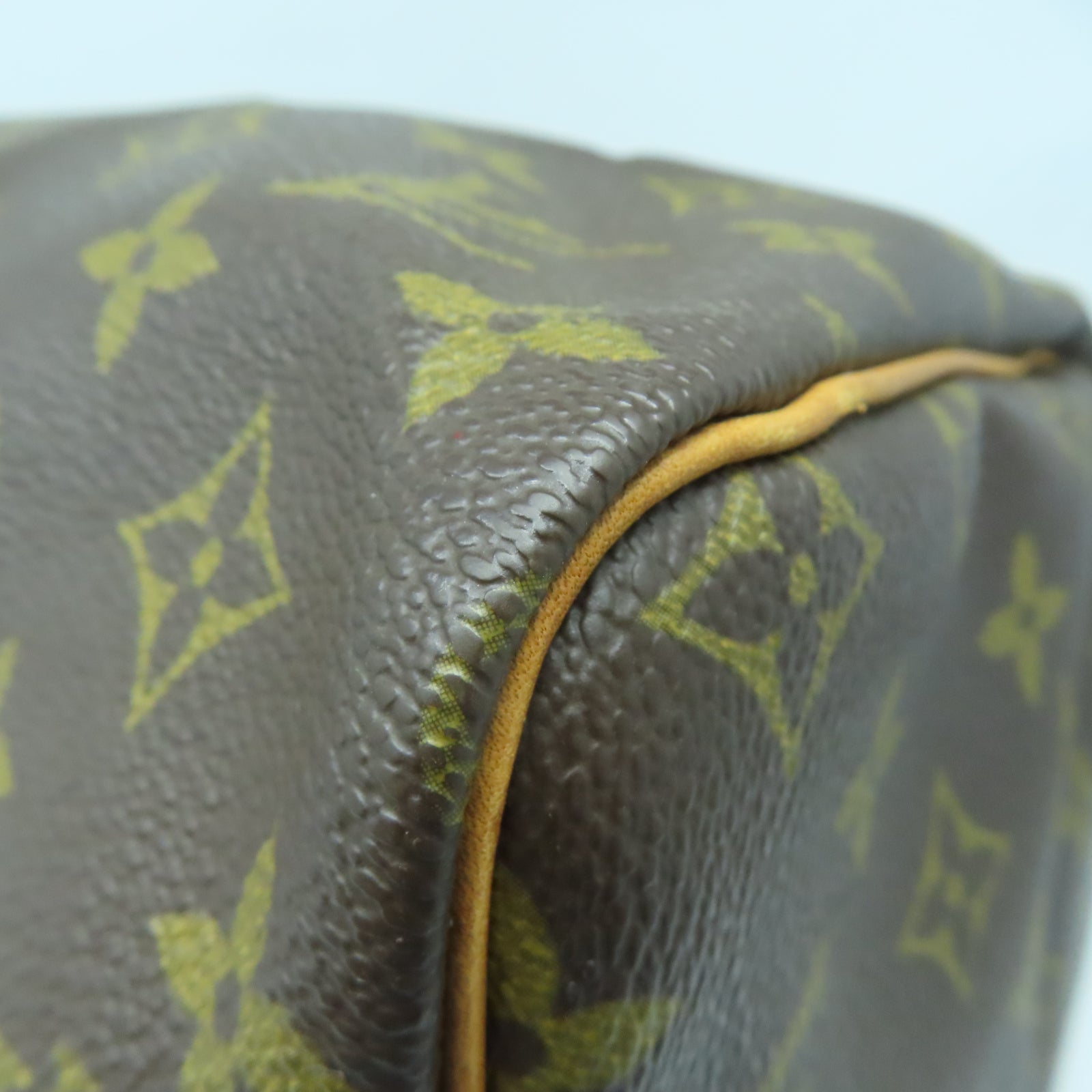LOUIS VUITTON Monogram Speedy 30金扣手挽袋啡色