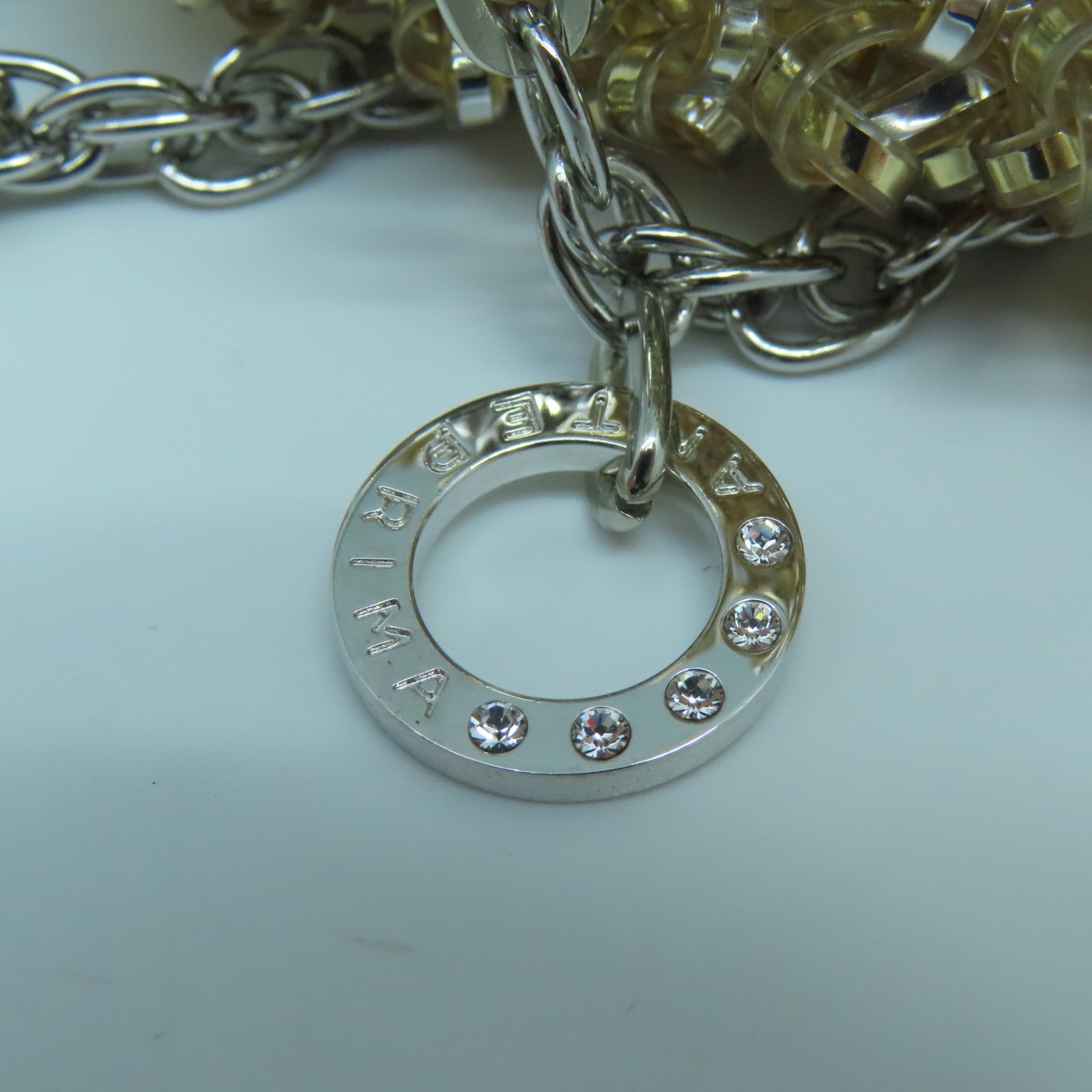 ANTEPRIMA 【激減優惠】PVC Chain Shoulder銀扣鏈帶肩背袋金色