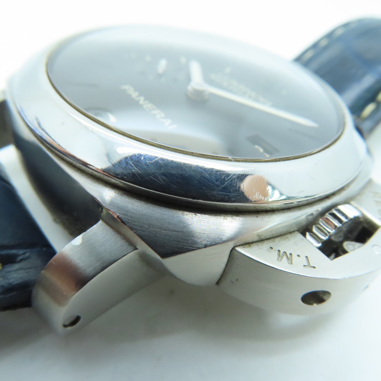 PANERAI Luminor Marina 44mm Stainless Steel/Alligator Leather Watch Automatic Movement Black
