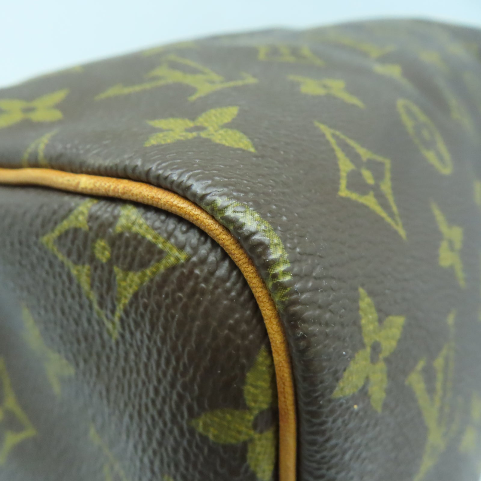 LOUIS VUITTON Monogram Speedy 30金扣手挽袋啡色