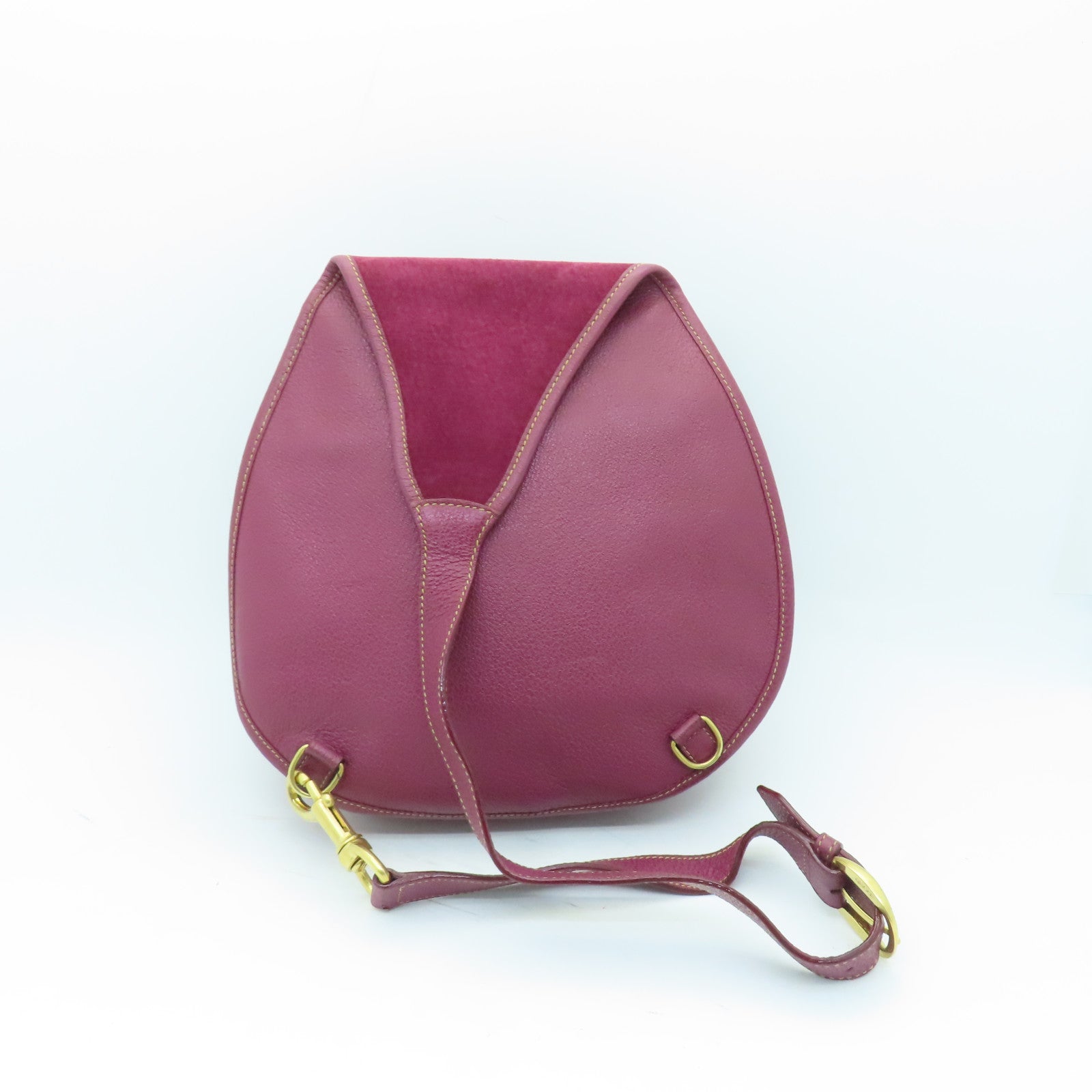 GUCCI 麂皮皮革Horsebit Backpack金扣背包紫色