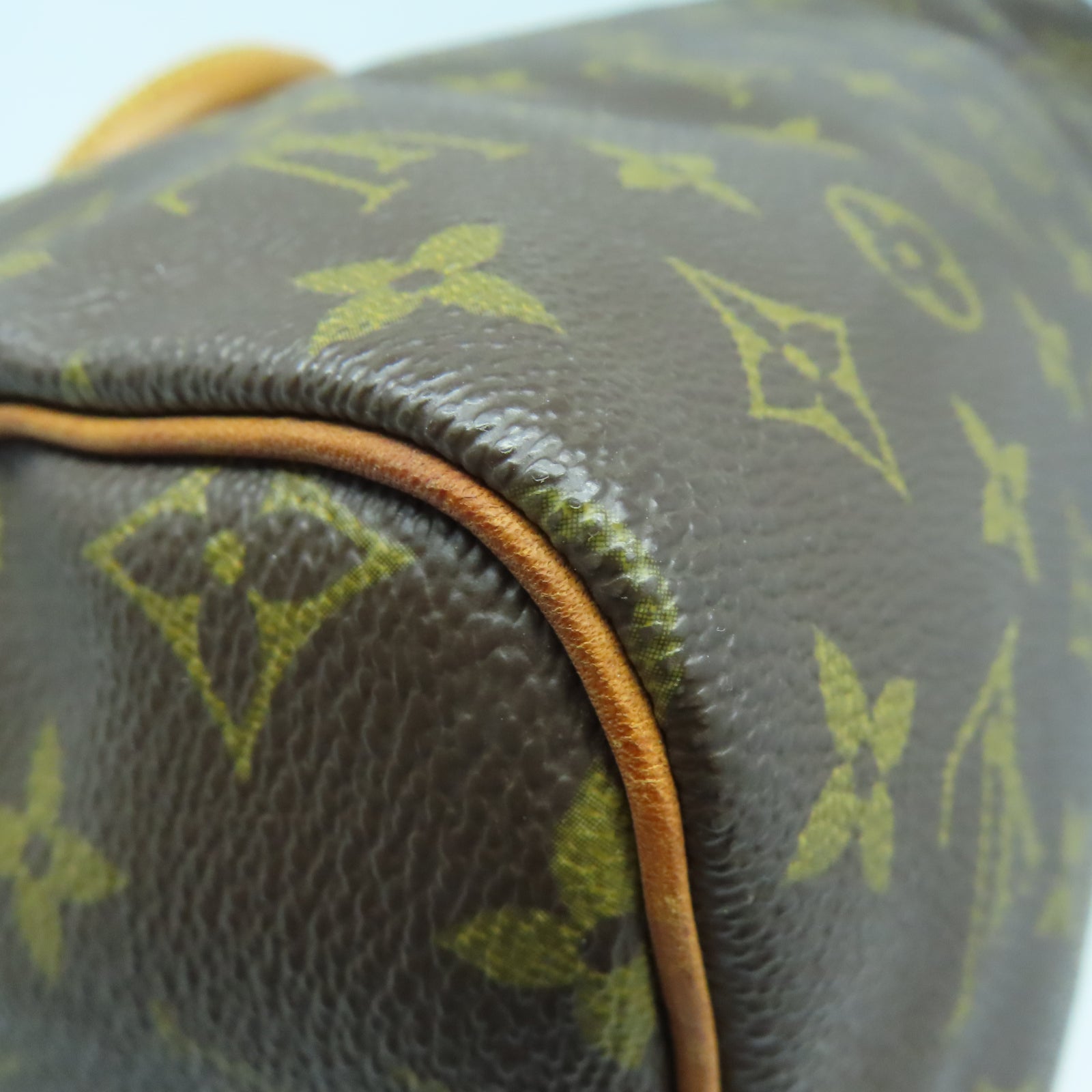 LOUIS VUITTON Monogram Speedy 30金扣手挽袋啡色