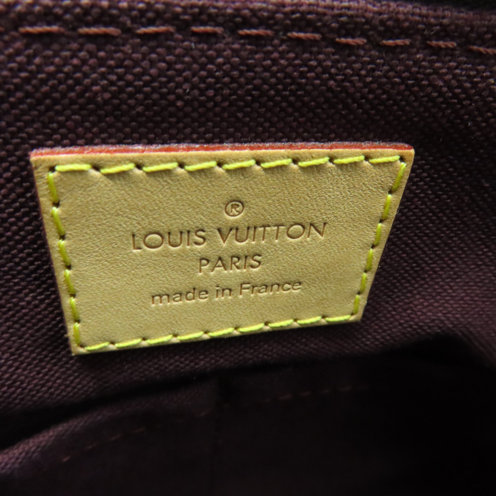 LOUIS VUITTON Monogram Turenne PM gold buckle handle shoulder bag brown