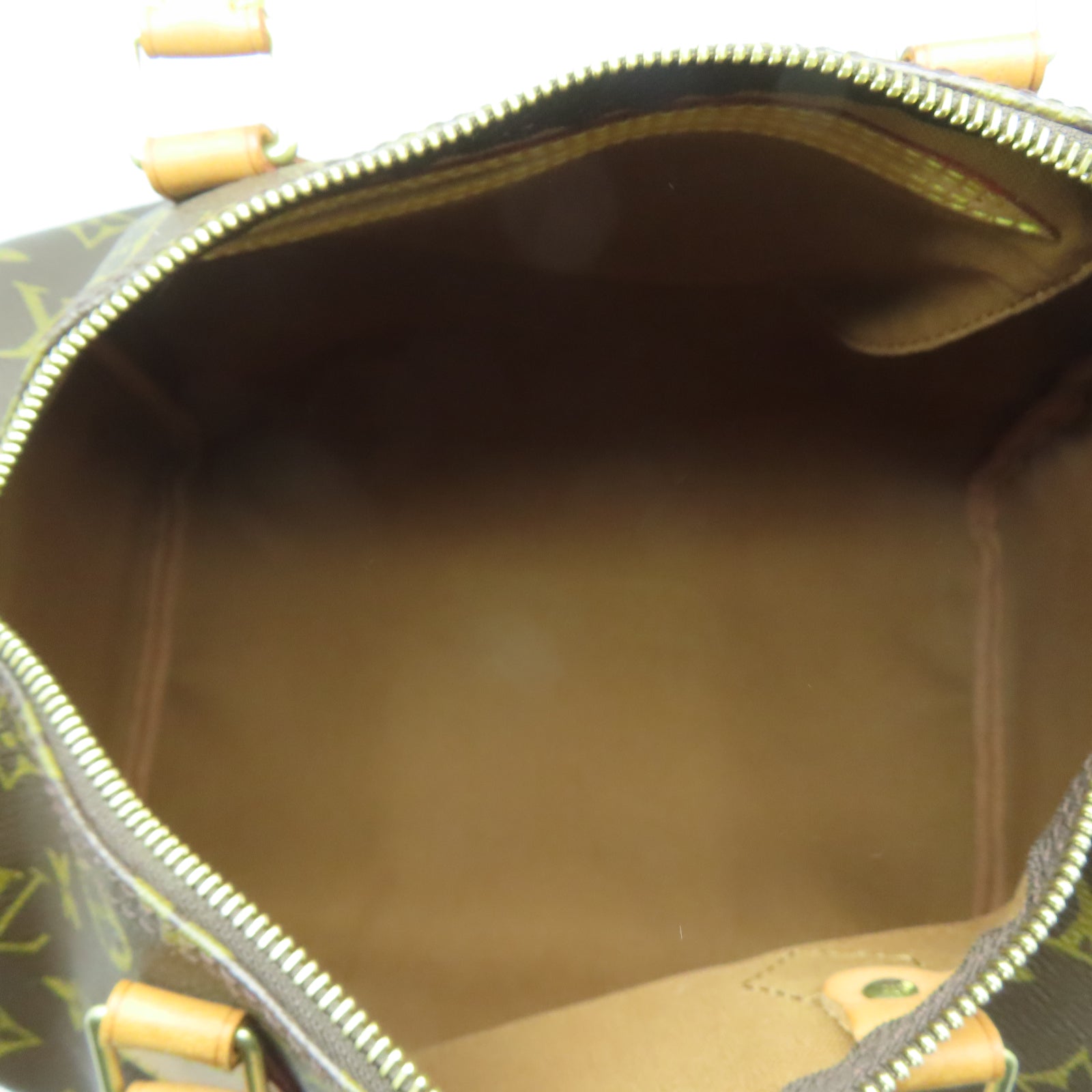 LOUIS VUITTON Monogram Speedy 30金扣手挽袋啡色