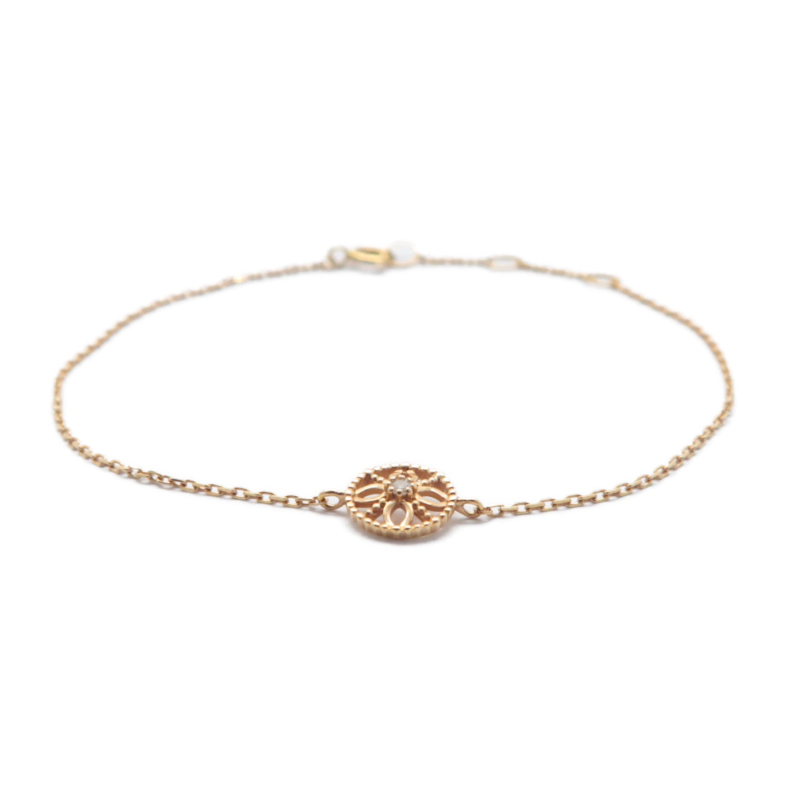 JEWELRY 18K玫瑰金Diamond Bracelet 0.02ct鑽石手鏈