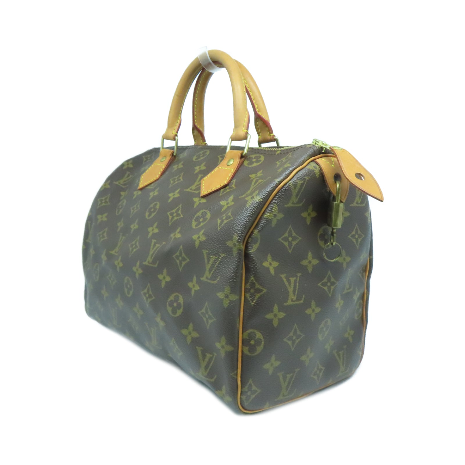 LOUIS VUITTON Monogram Speedy 30金扣手挽袋啡色