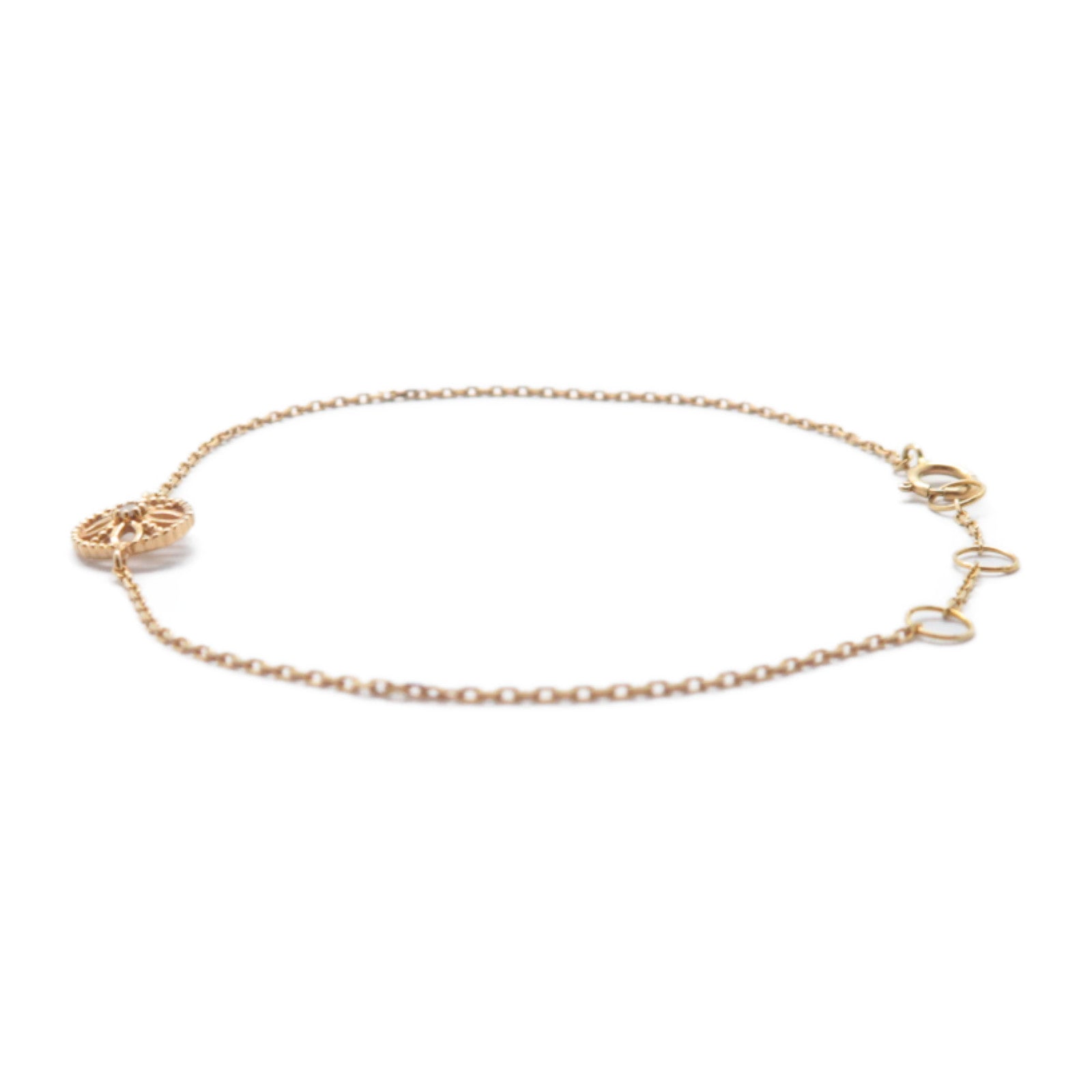 JEWELRY 18K玫瑰金Diamond Bracelet 0.02ct鑽石手鏈
