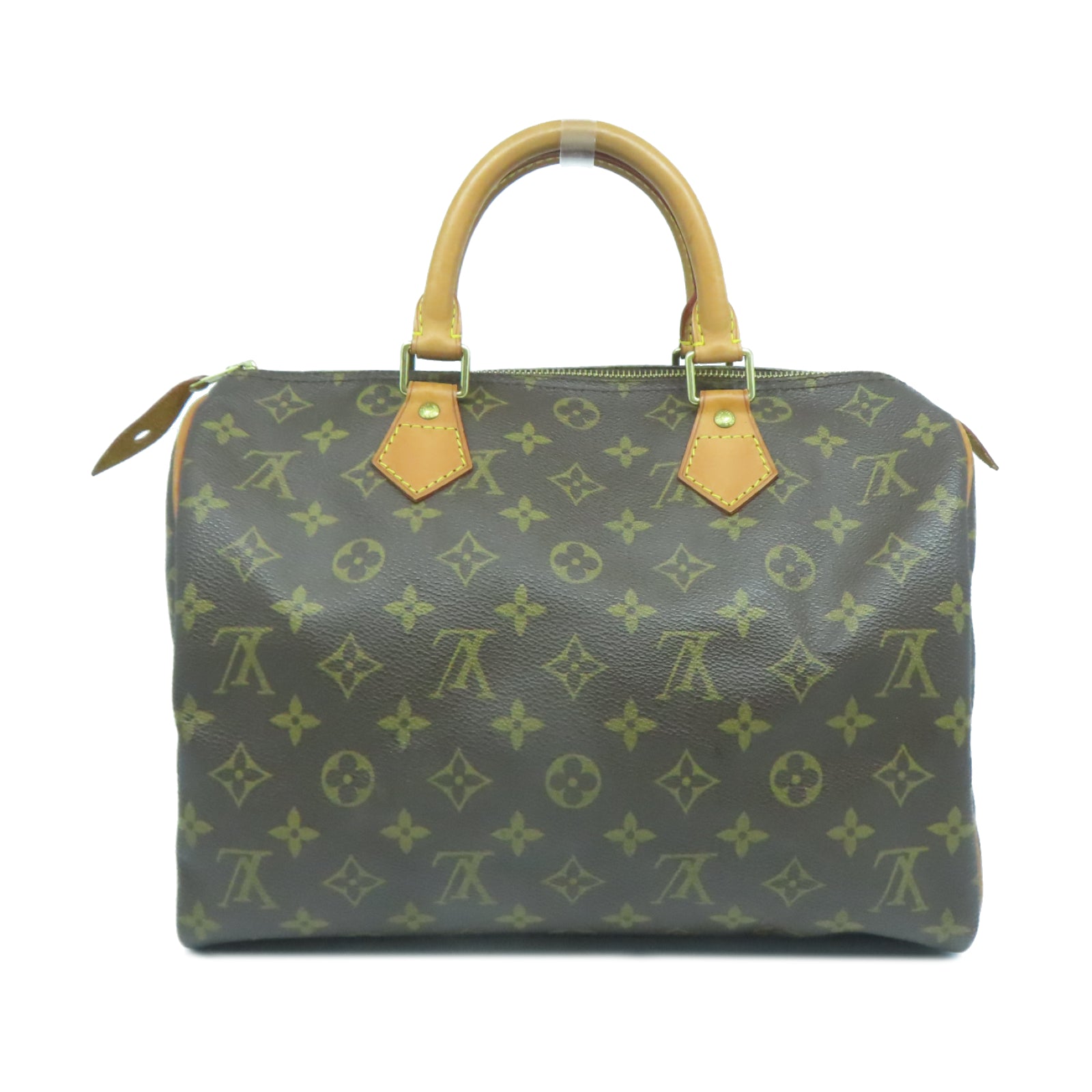 LOUIS VUITTON Monogram Speedy 30金扣手挽袋啡色