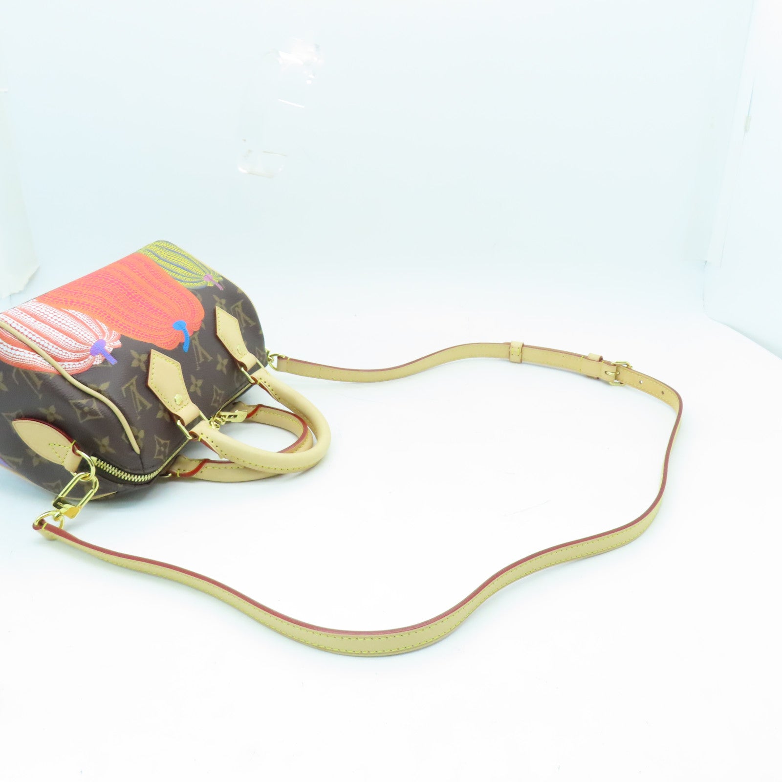 LOUIS VUITTON Monogram Speedy Bandouliere 20手挽肩背兩用袋啡色