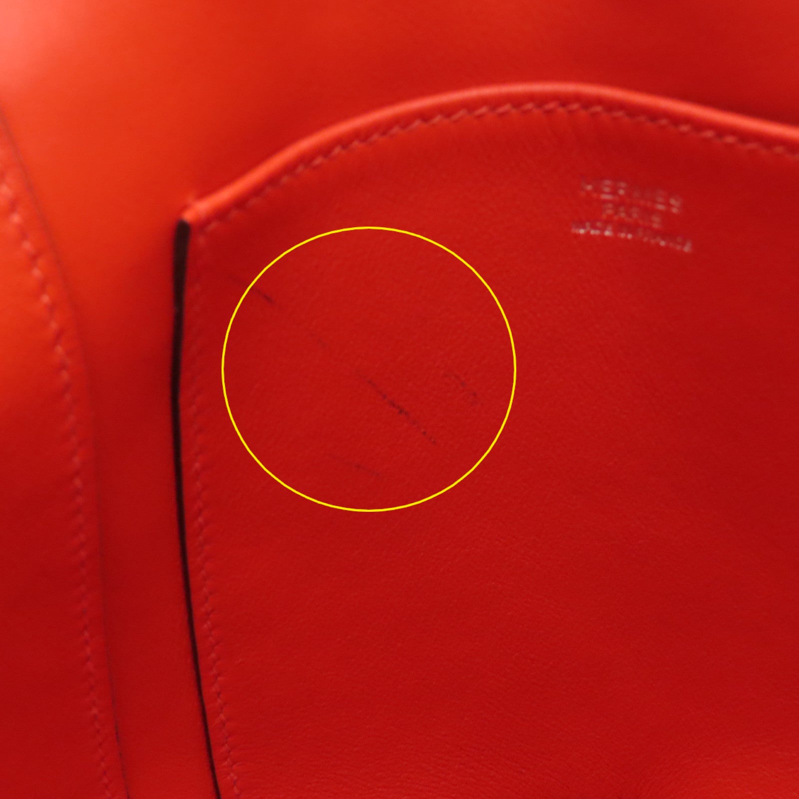 HERMES 【激減優惠】Evercolor皮革Sac Licol 17肩背袋Capucine紅色