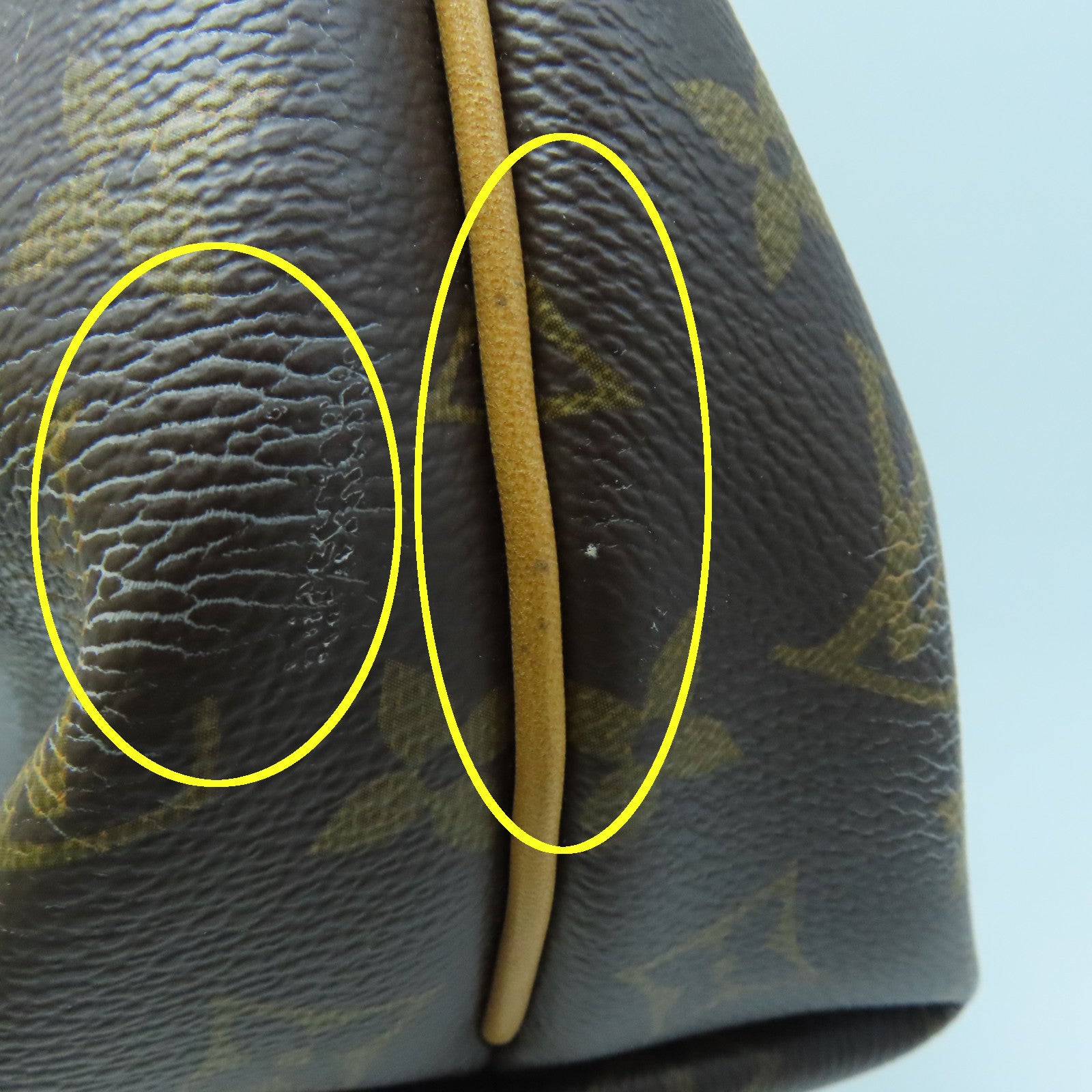 LOUIS VUITTON Monogram Turenne PM gold buckle handle shoulder bag brown
