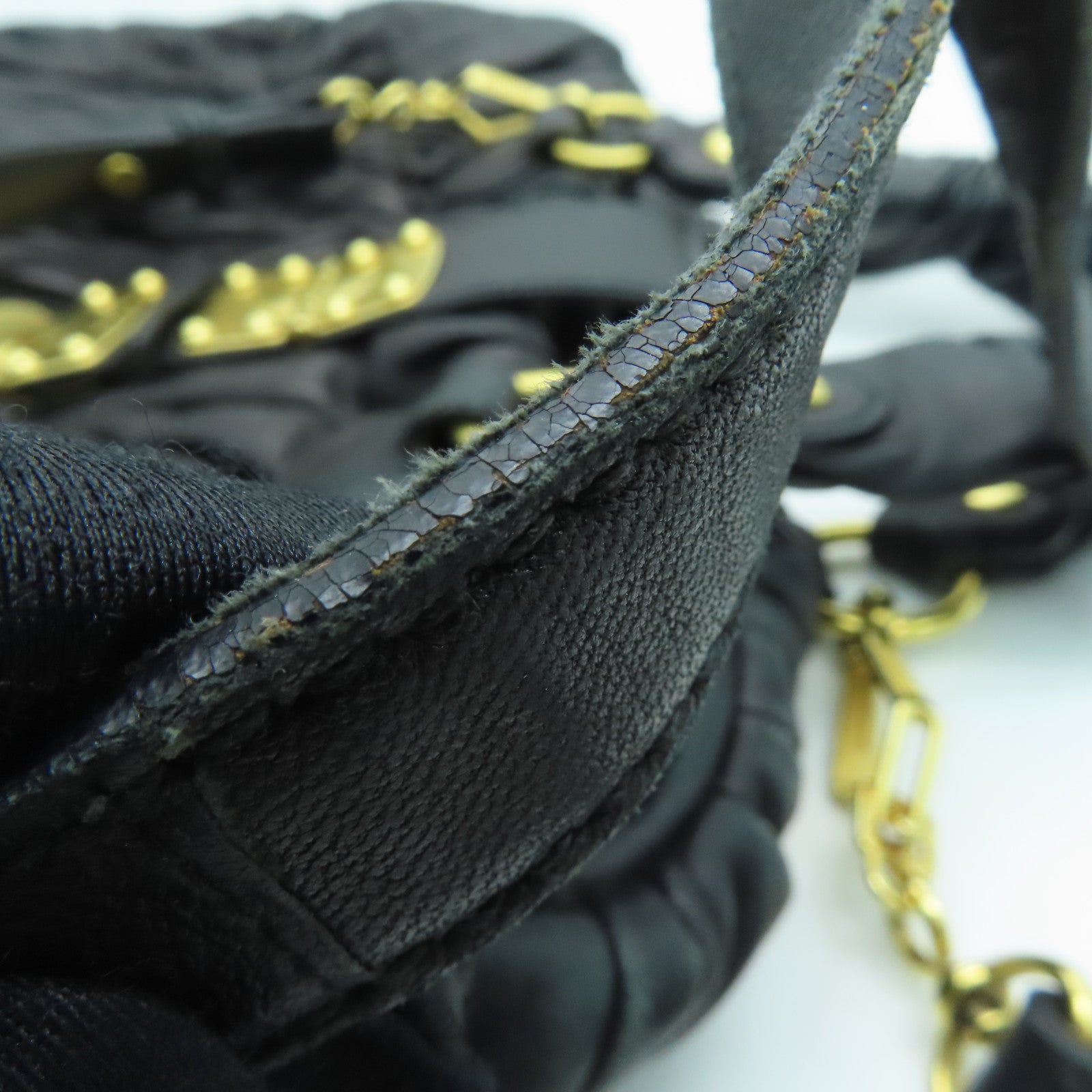 Miu Miu 羊皮皮革2way Shoulder Bag金扣手挽肩背兩用袋黑色