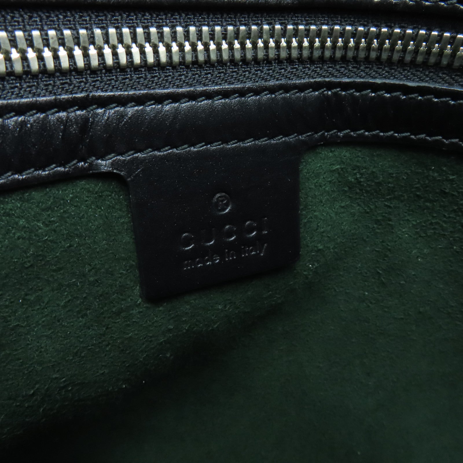 GUCCI 塗層帆布Tote Bag銀扣手挽袋啡色
