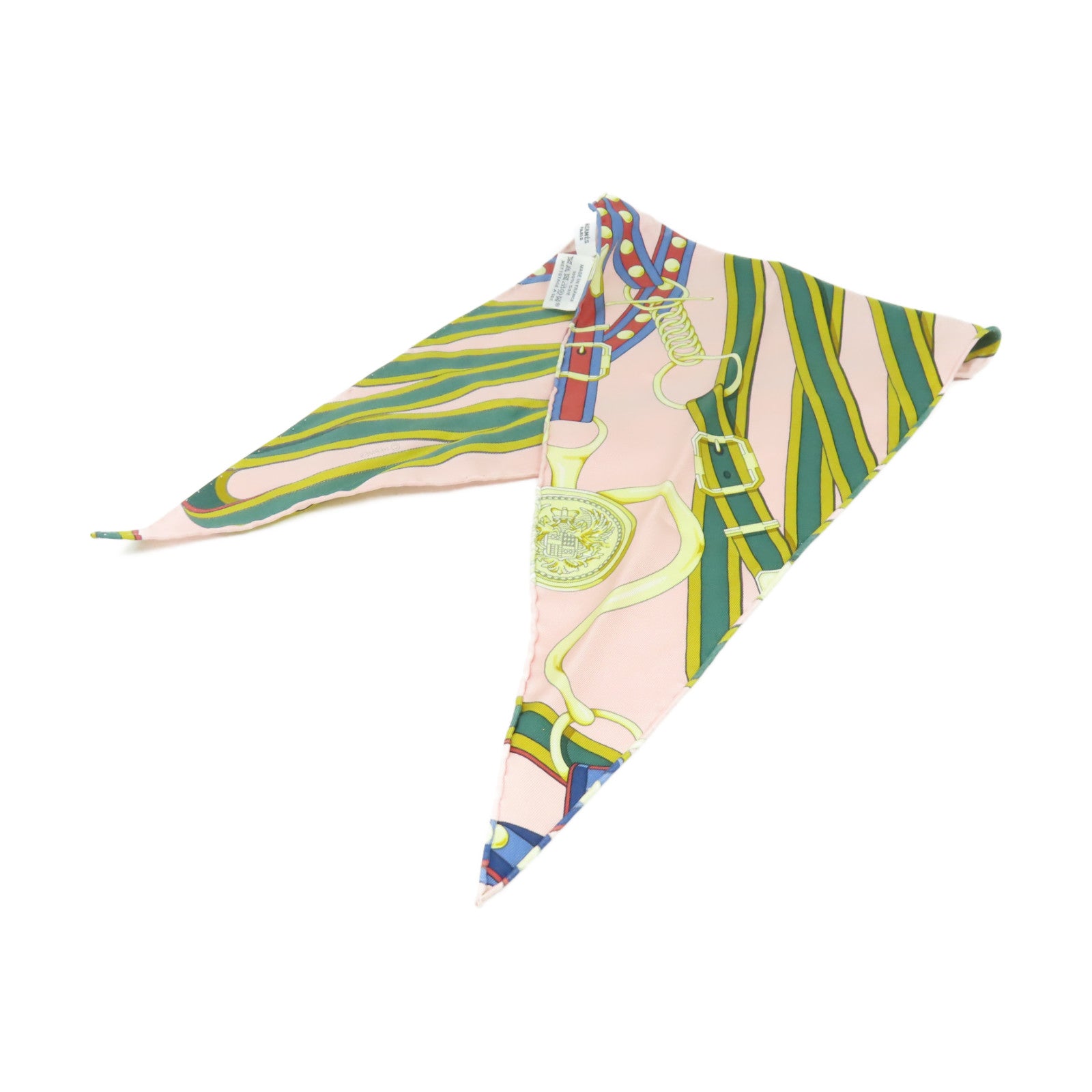 HERMES 絲質Losange Scarf絲巾粉紅色/彩色