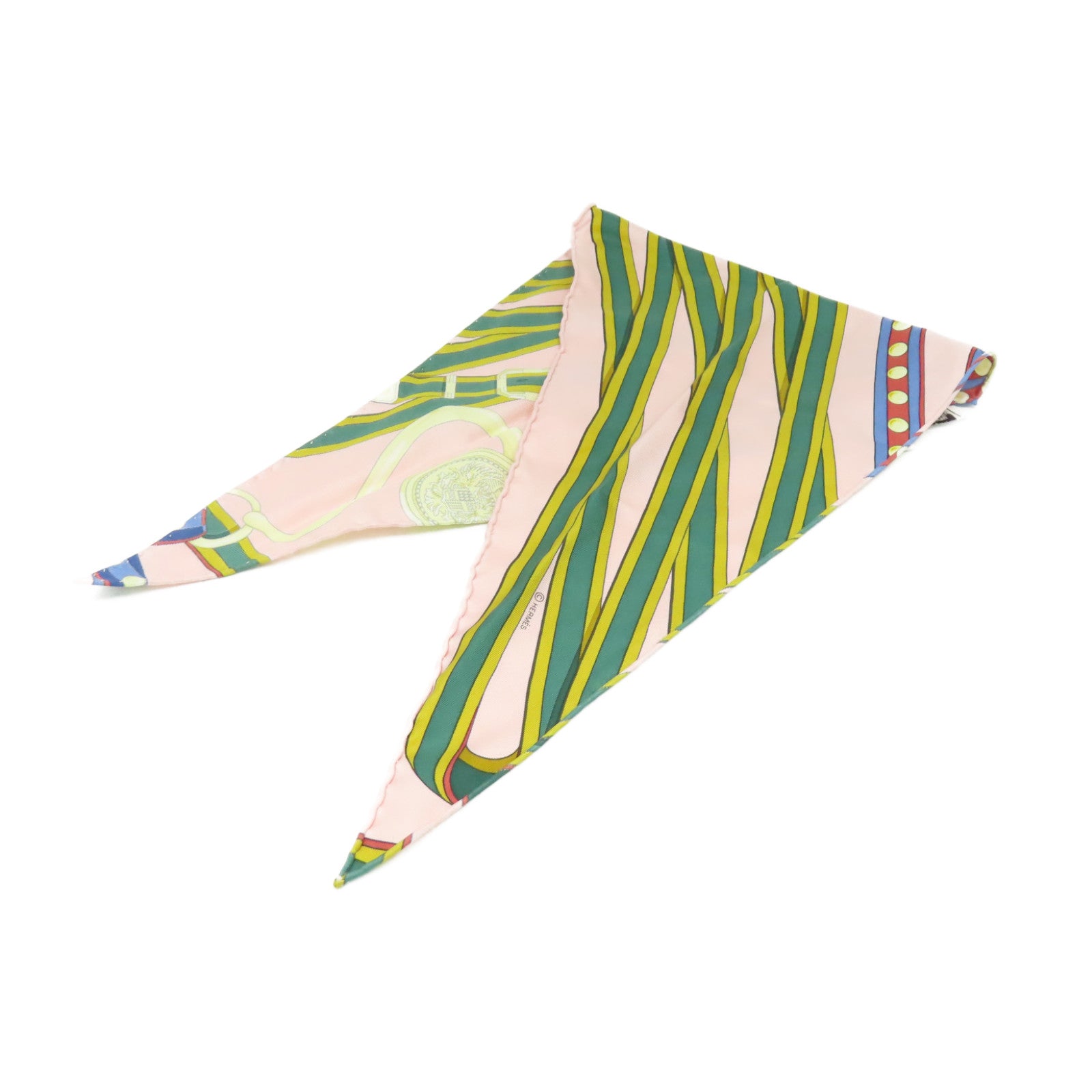 HERMES 絲質Losange Scarf絲巾粉紅色/彩色