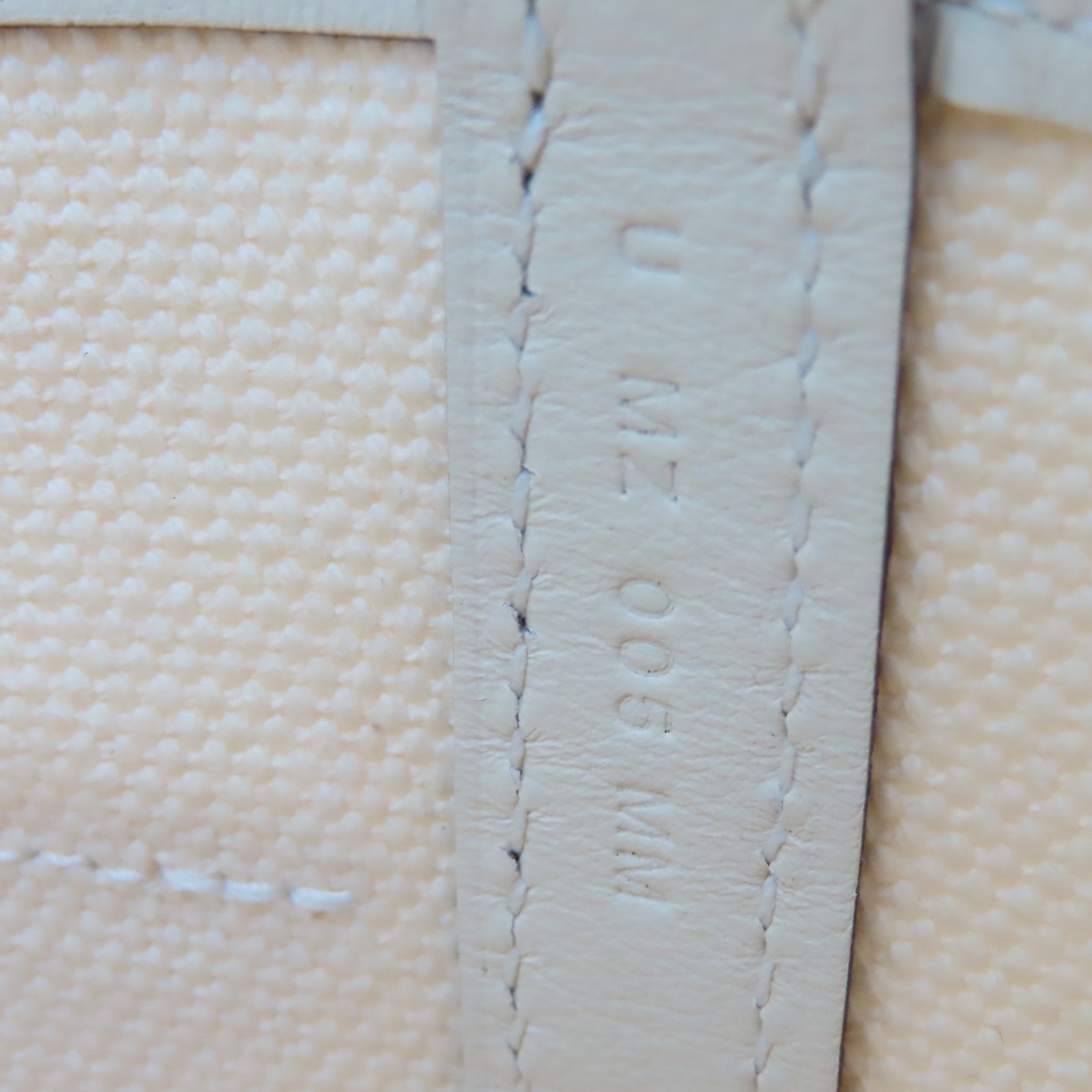 HERMES Swift皮革/Toile Geoland帆布Picotin Cargo Handbag金扣手挽袋Ecru/Nata奶油白色