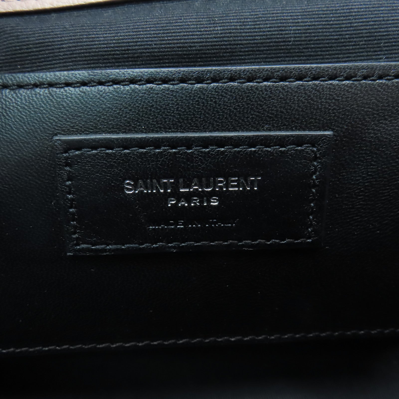 SAINT LAURENT 牛皮皮革Shoulder Bag銀扣手挽肩背兩用袋粉紅色