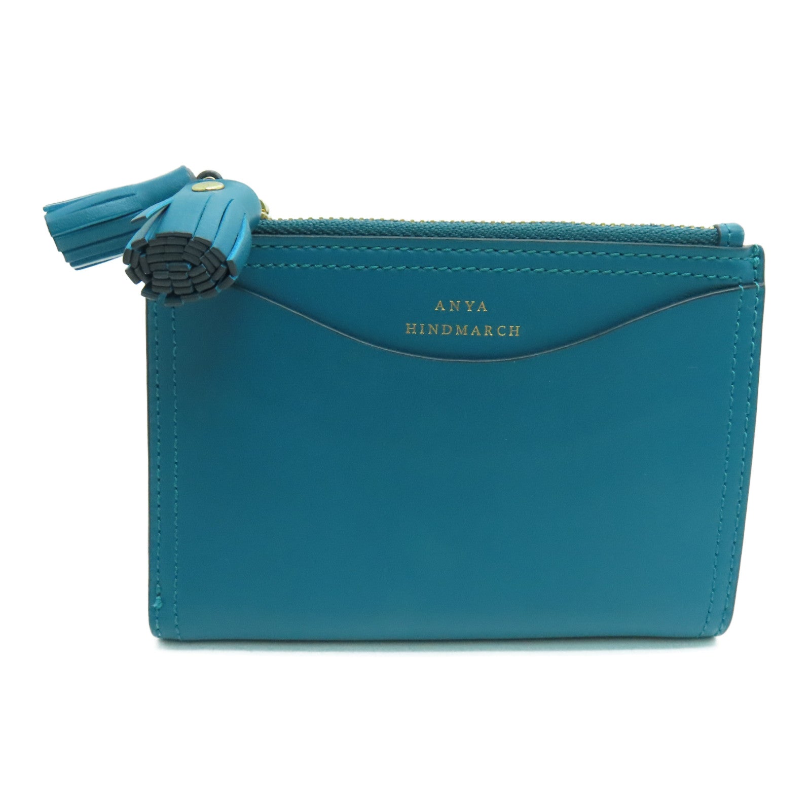 Anya Hindmarch 皮革Wallet金扣錢包綠色