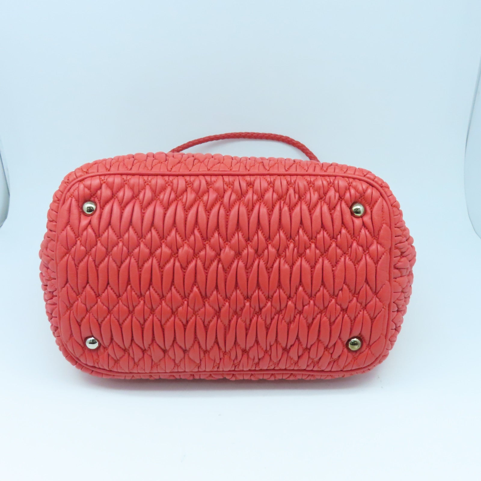 Miu Miu 牛皮皮革Shoulder Bag銀扣手挽肩背兩用袋粉紅色