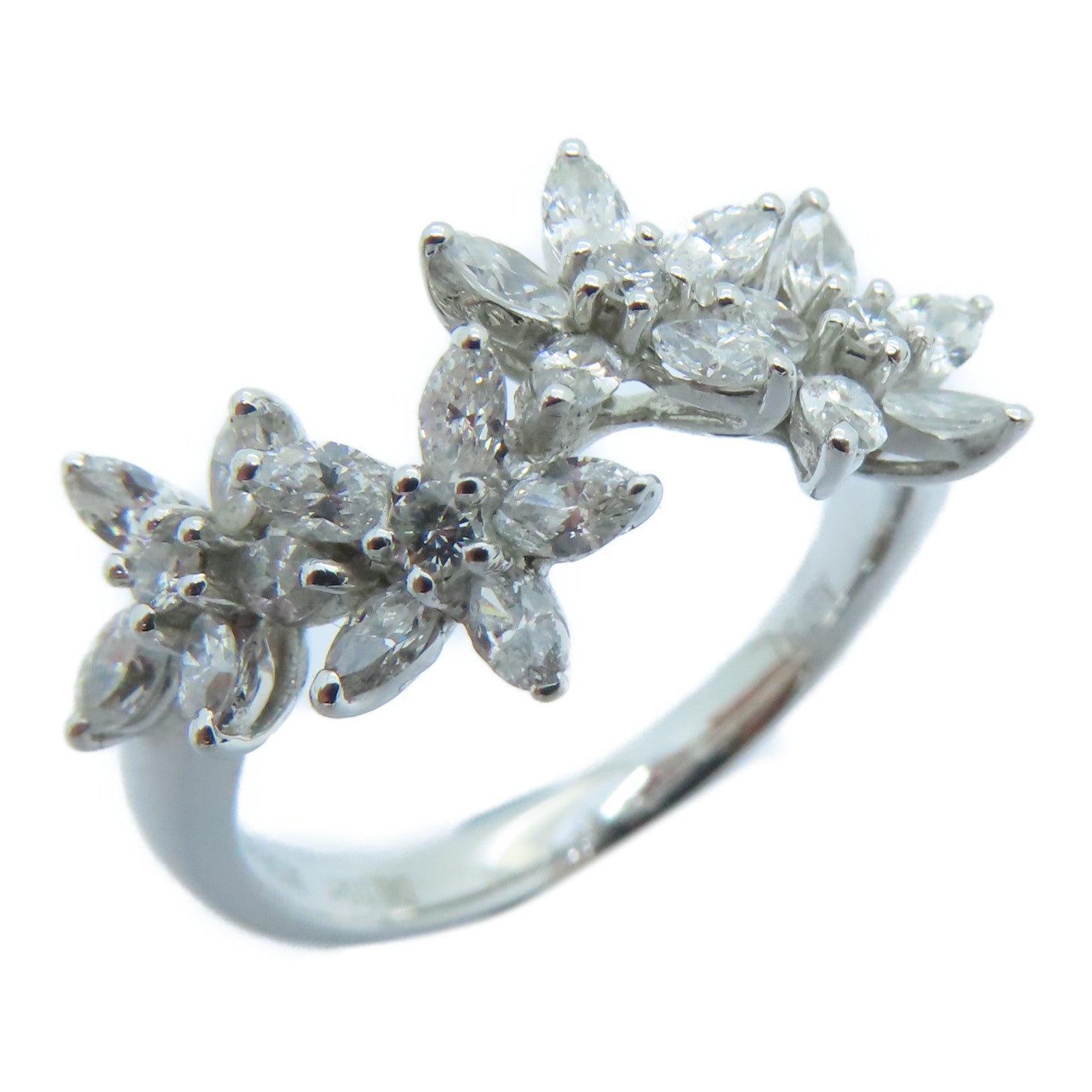 JEWELRY 18K白金Diamond Ring 0.1ct/0.83ct钻石戒指US#6.5