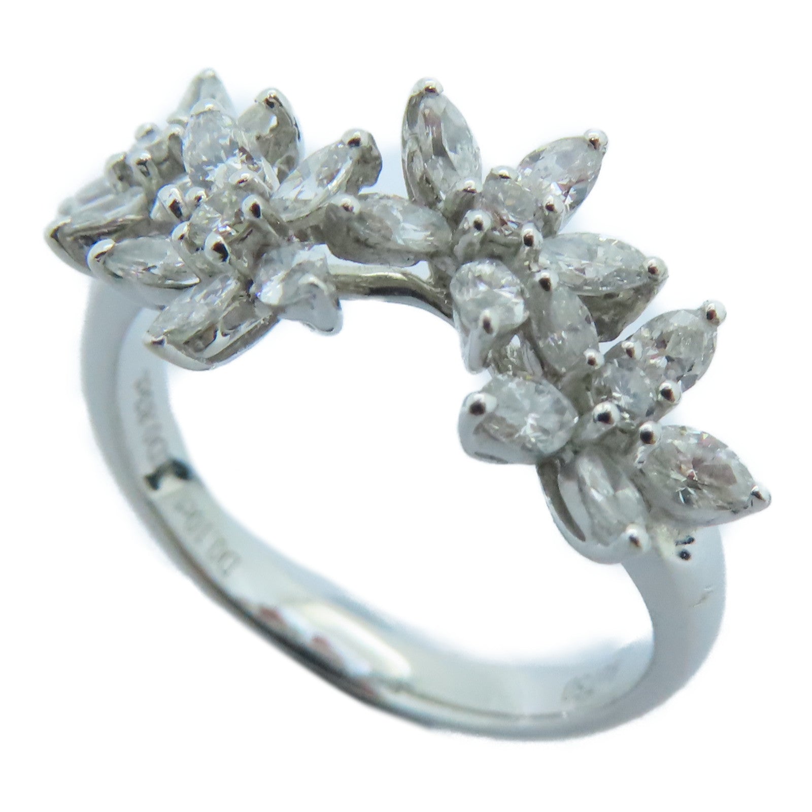 JEWELRY 18K白金Diamond Ring 0.1ct/0.83ct钻石戒指US#6.5