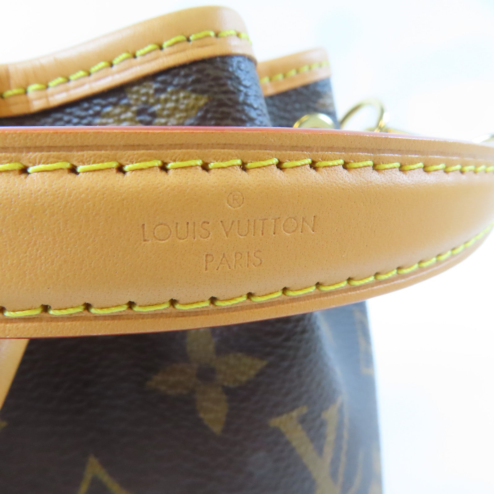 LOUIS VUITTON Monogram Noe Nano金扣手挽肩背兩用袋啡色