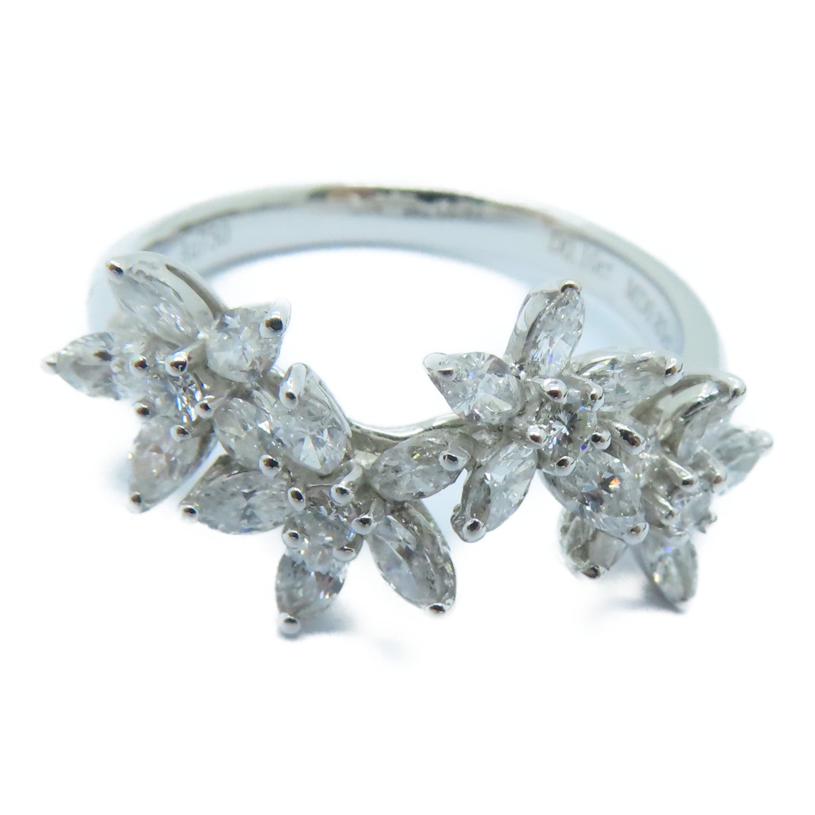 JEWELRY 18K白金Diamond Ring 0.1ct/0.83ct钻石戒指US#6.5