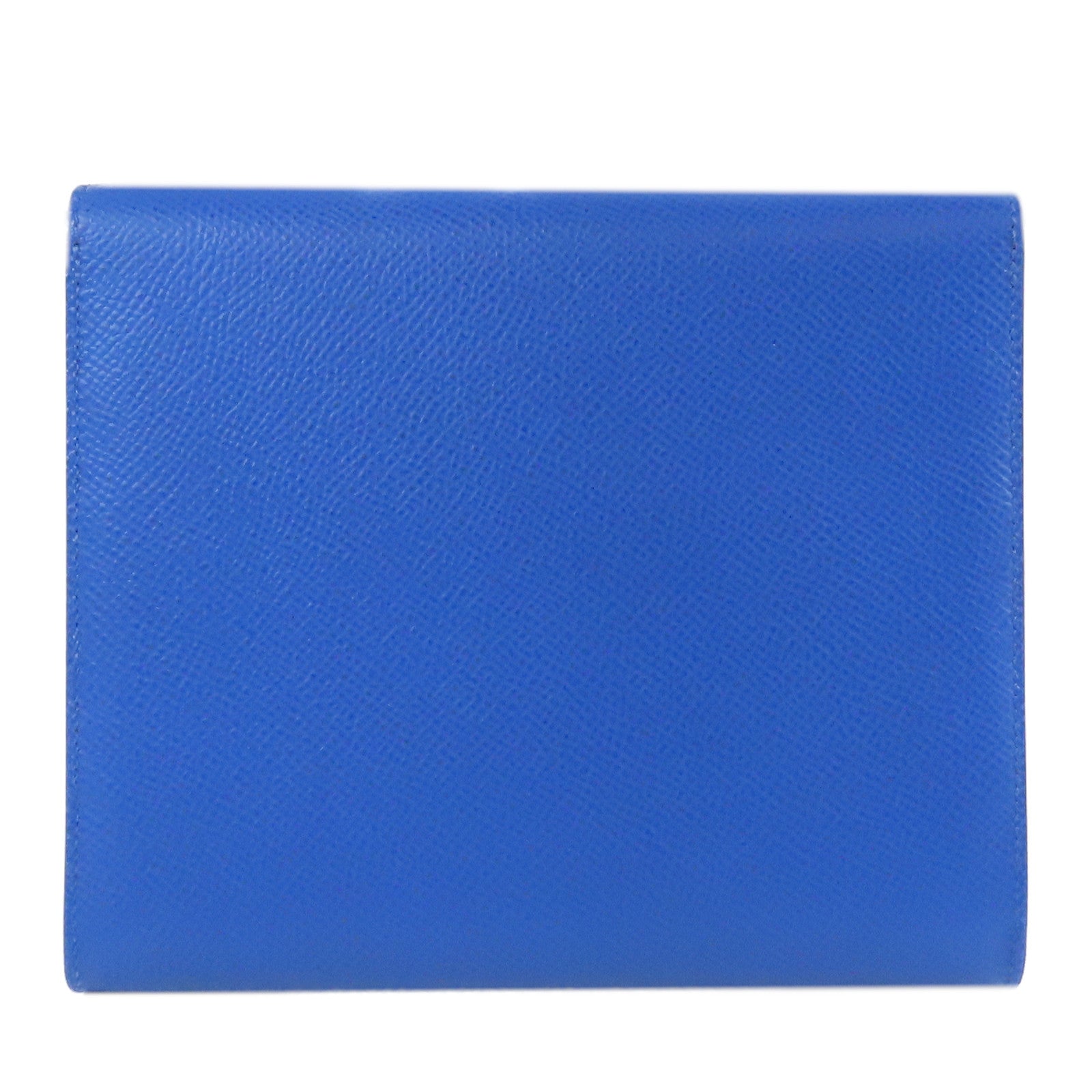 HERMES Epsom皮革Clic 16銀扣肩背袋Bleu France法國藍色