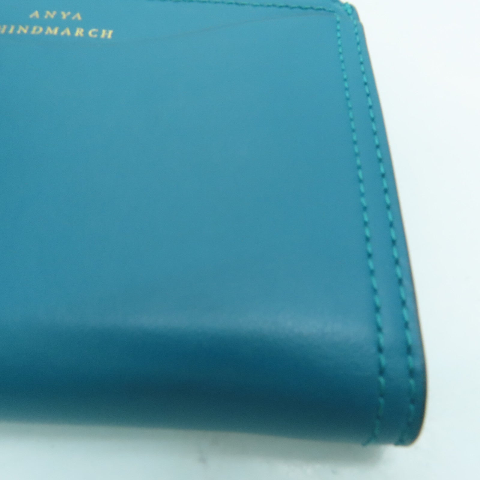 Anya Hindmarch 皮革Wallet金扣錢包綠色