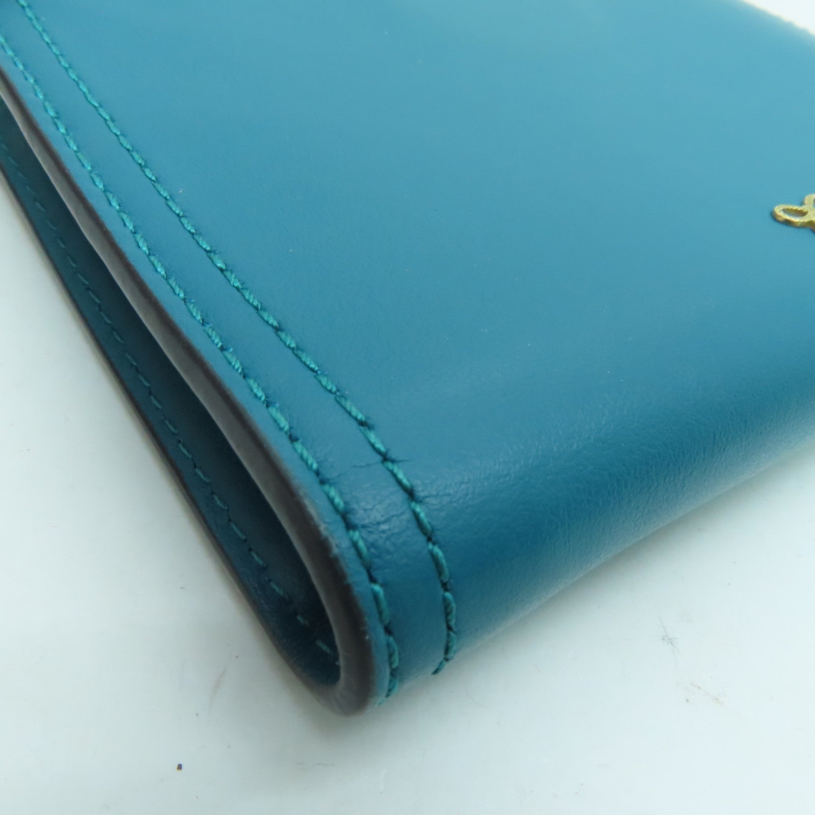 Anya Hindmarch 皮革Wallet金扣錢包綠色