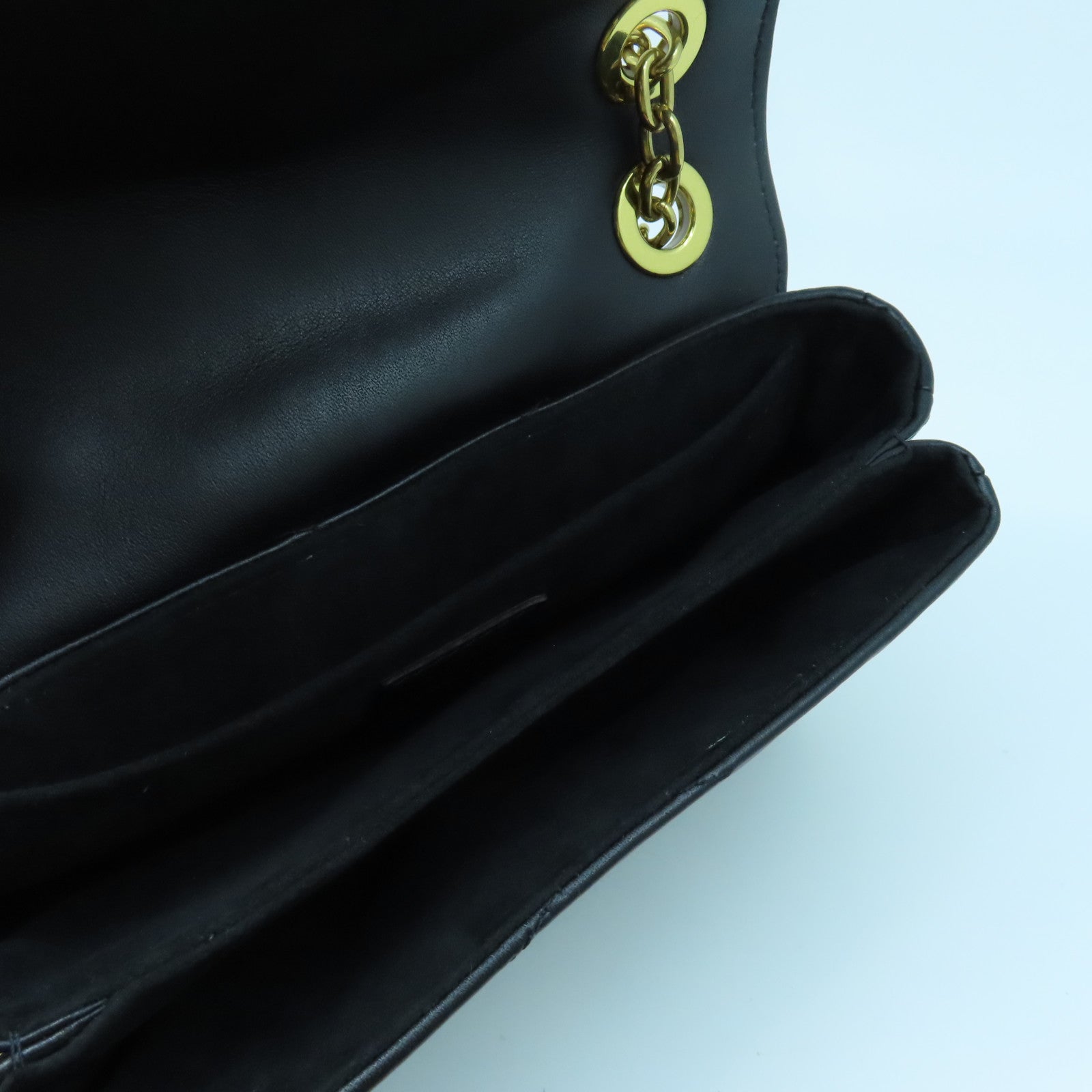 LOUIS VUITTON 牛皮皮革LV New Wave Chain金扣肩背袋黑色