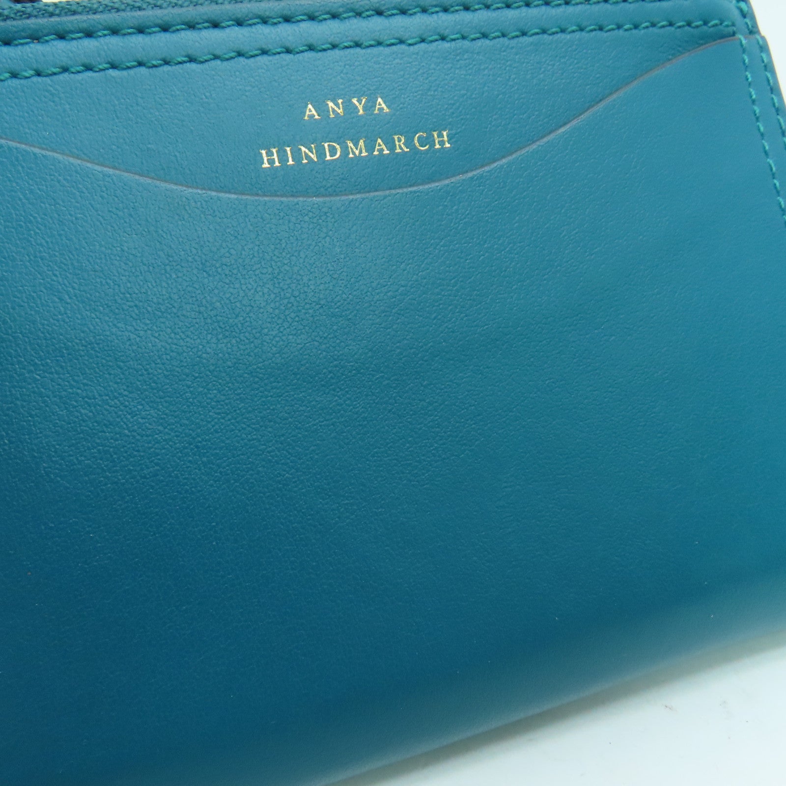 Anya Hindmarch 皮革Wallet金扣錢包綠色