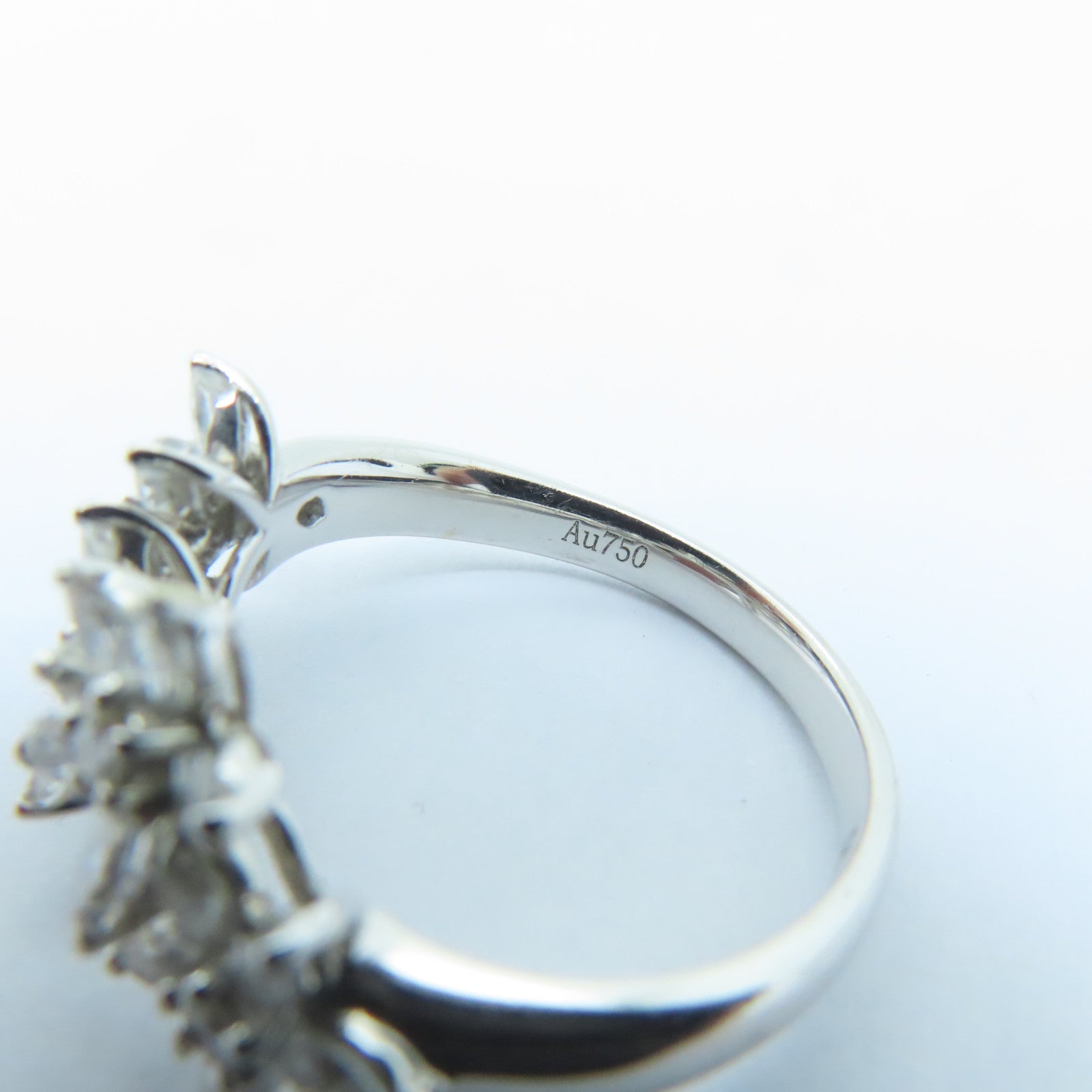 JEWELRY 18K白金Diamond Ring 0.1ct/0.83ct钻石戒指US#6.5