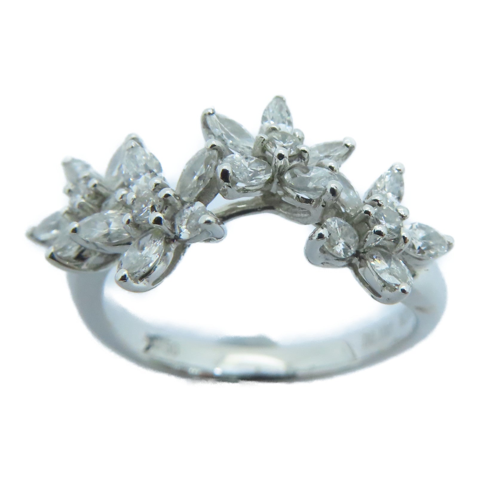 JEWELRY 18K白金Diamond Ring 0.1ct/0.83ct钻石戒指US#6.5