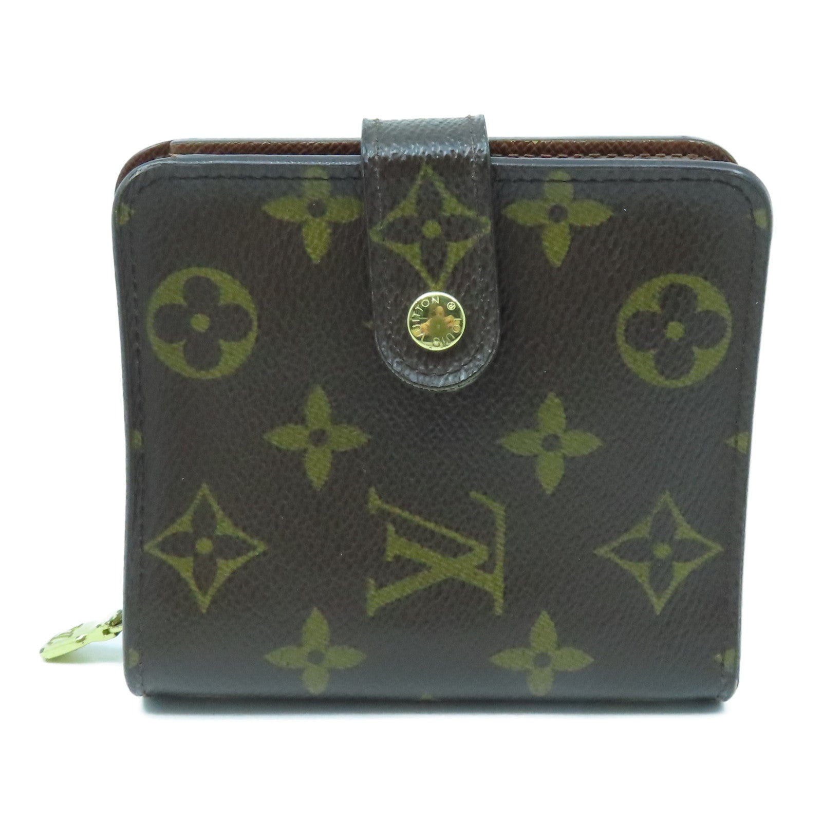 LOUIS VUITTON Monogram Wallet金扣錢包棕色