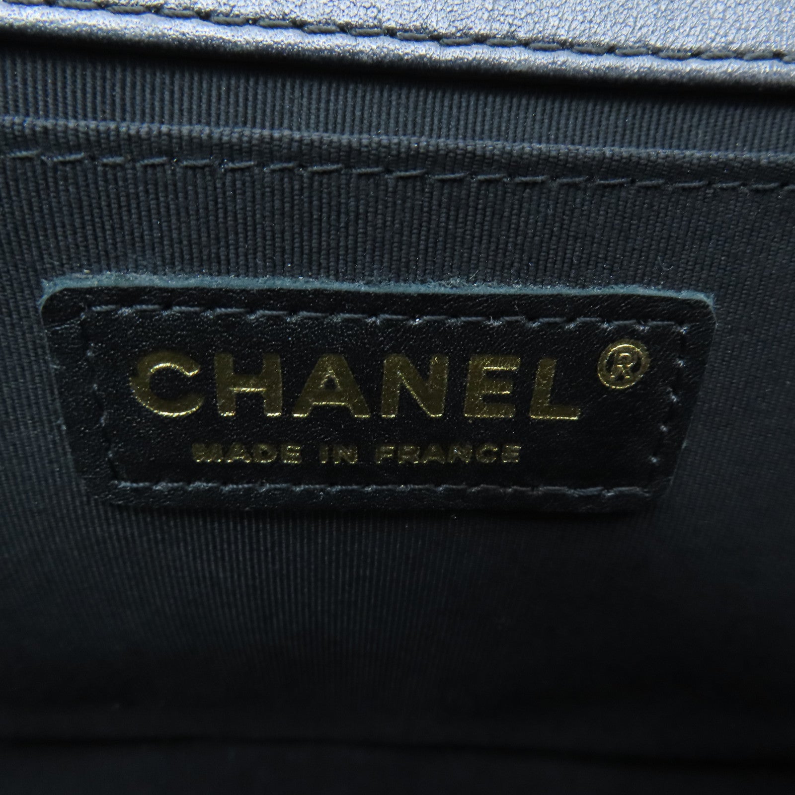 CHANEL 菱格羊皮皮革Boy Chanel 25金扣鏈帶肩背袋黑色