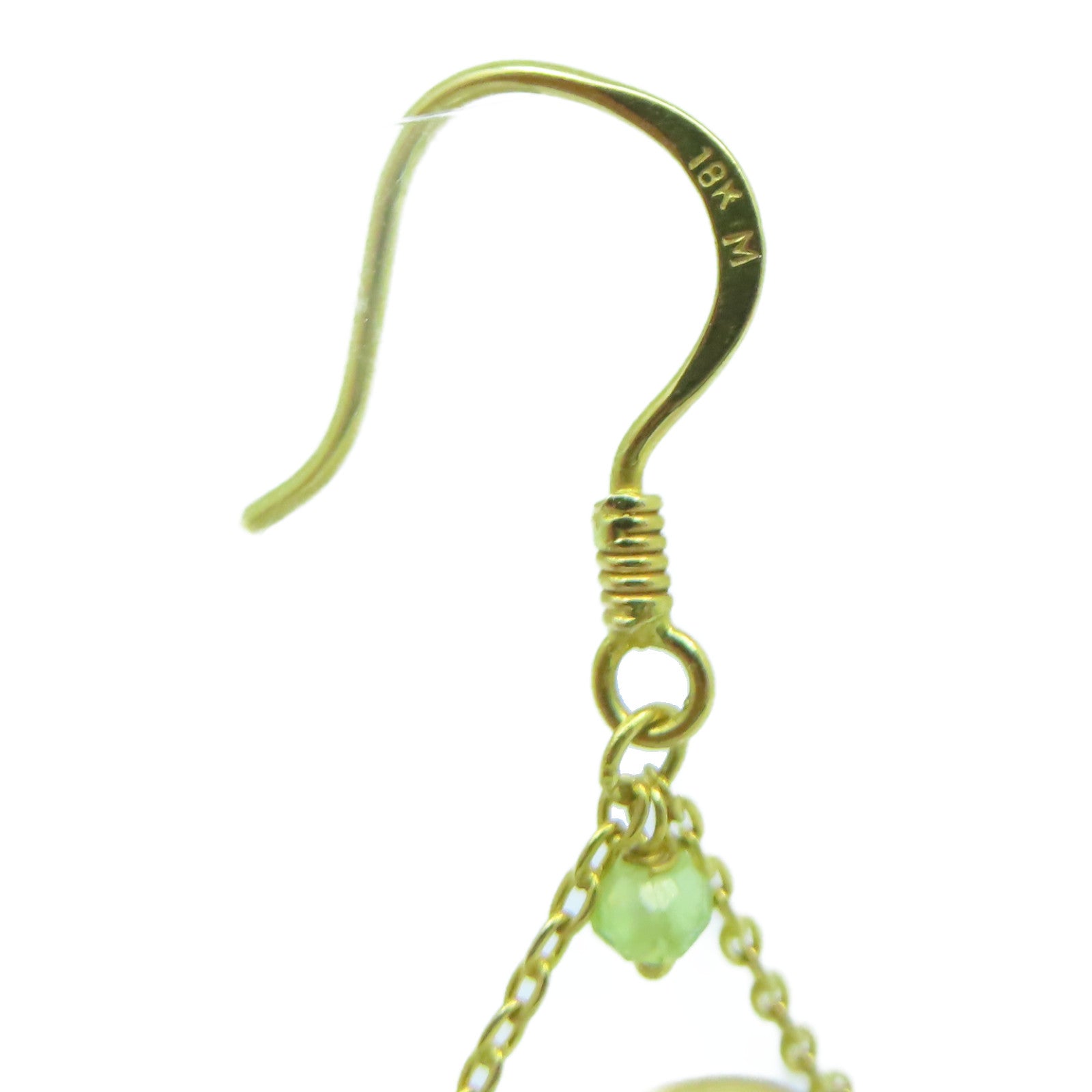 JEWELRY 【激減優惠】18K黃金Earrings耳環綠色/紫色