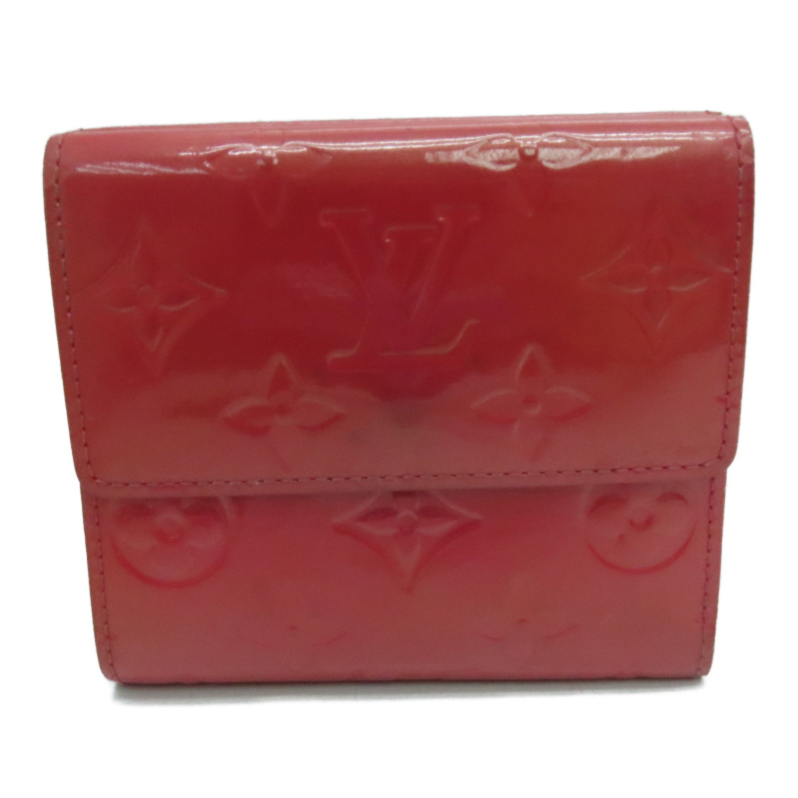 LOUIS VUITTON Vernis Wallet金扣錢包粉紅色