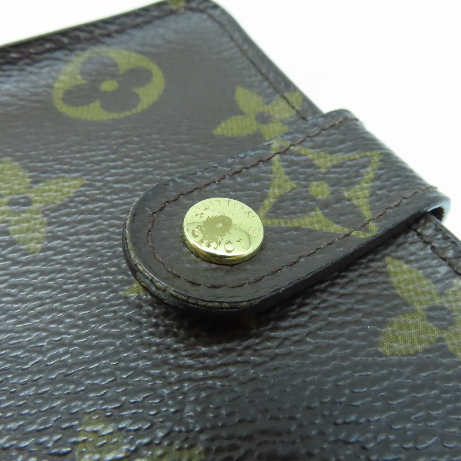 LOUIS VUITTON Monogram Wallet金扣錢包棕色
