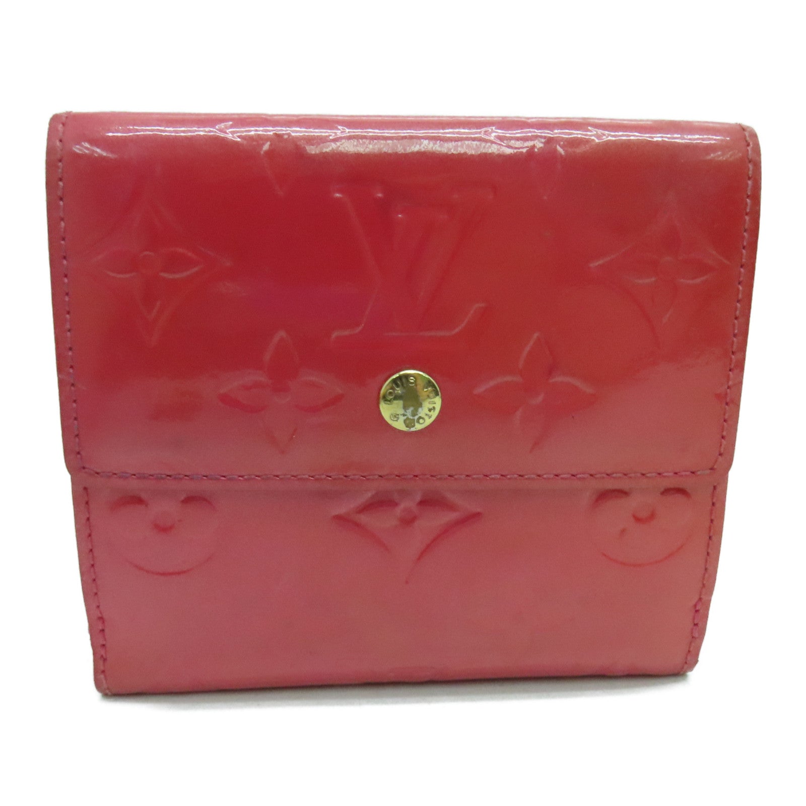 LOUIS VUITTON Vernis Wallet金扣錢包粉紅色