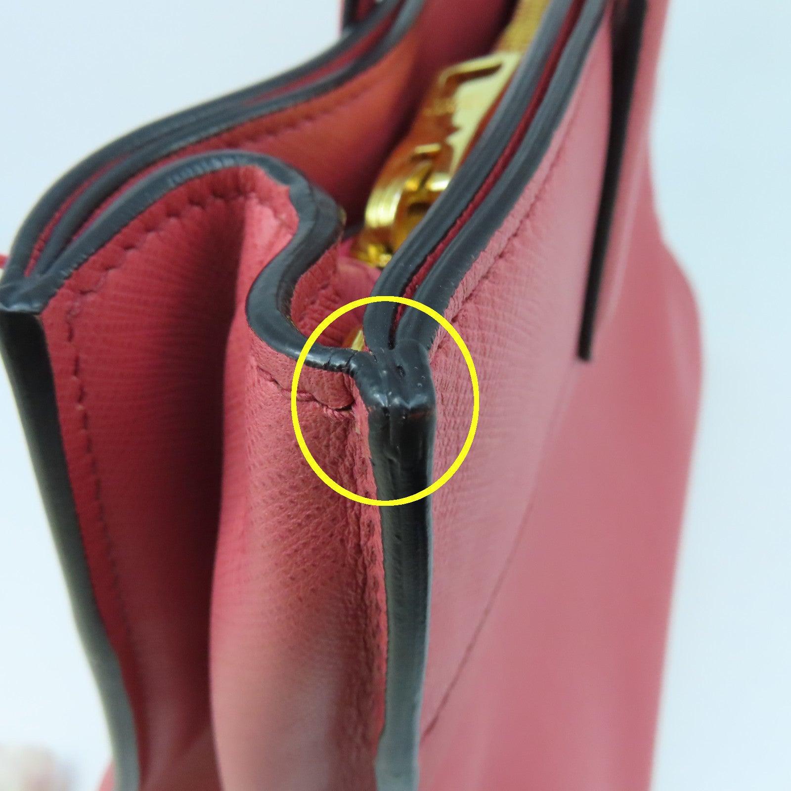 PRADA Saffiano皮革2way Shoulder Bag金扣手挽肩背兩用袋粉紅色