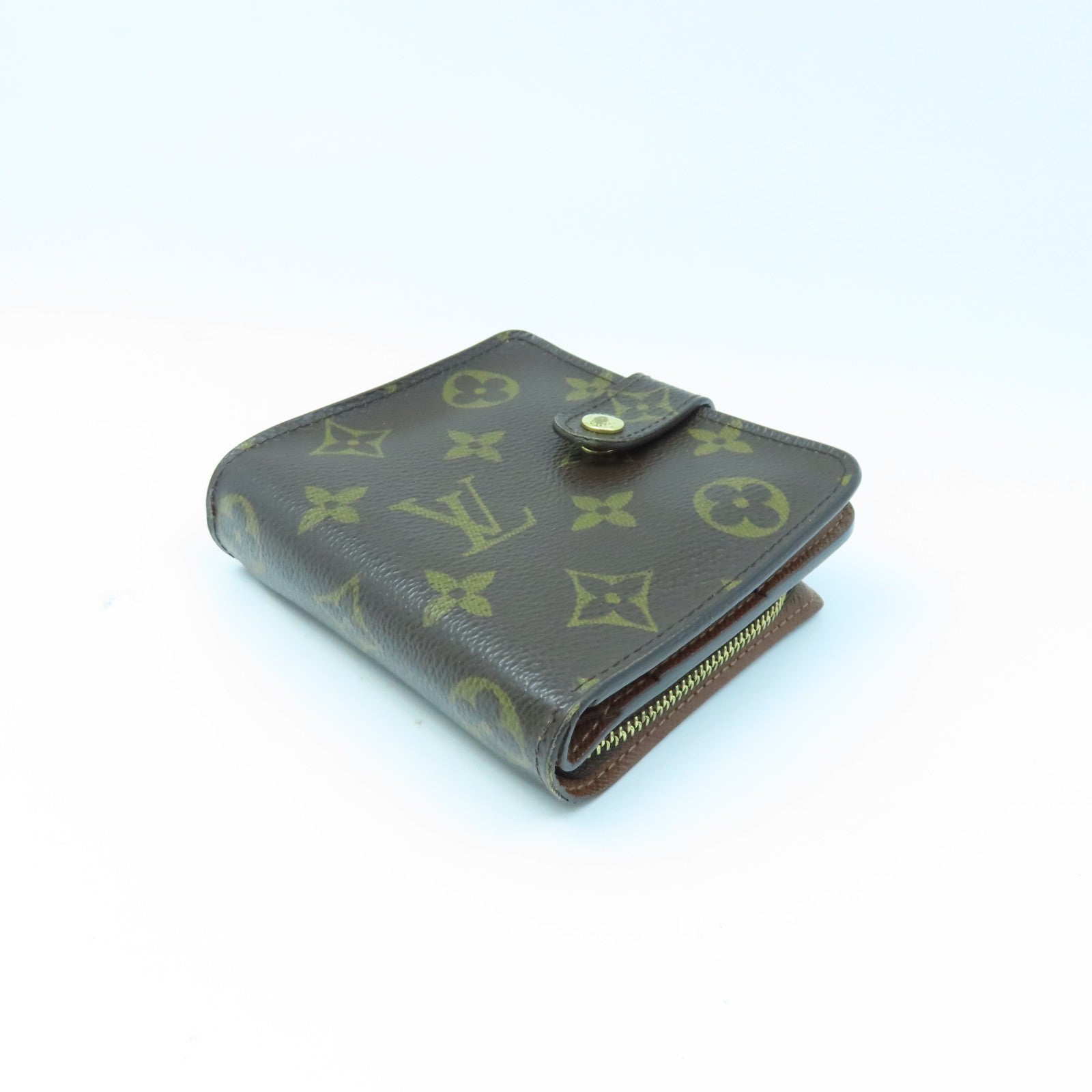 LOUIS VUITTON Monogram Wallet金扣錢包棕色