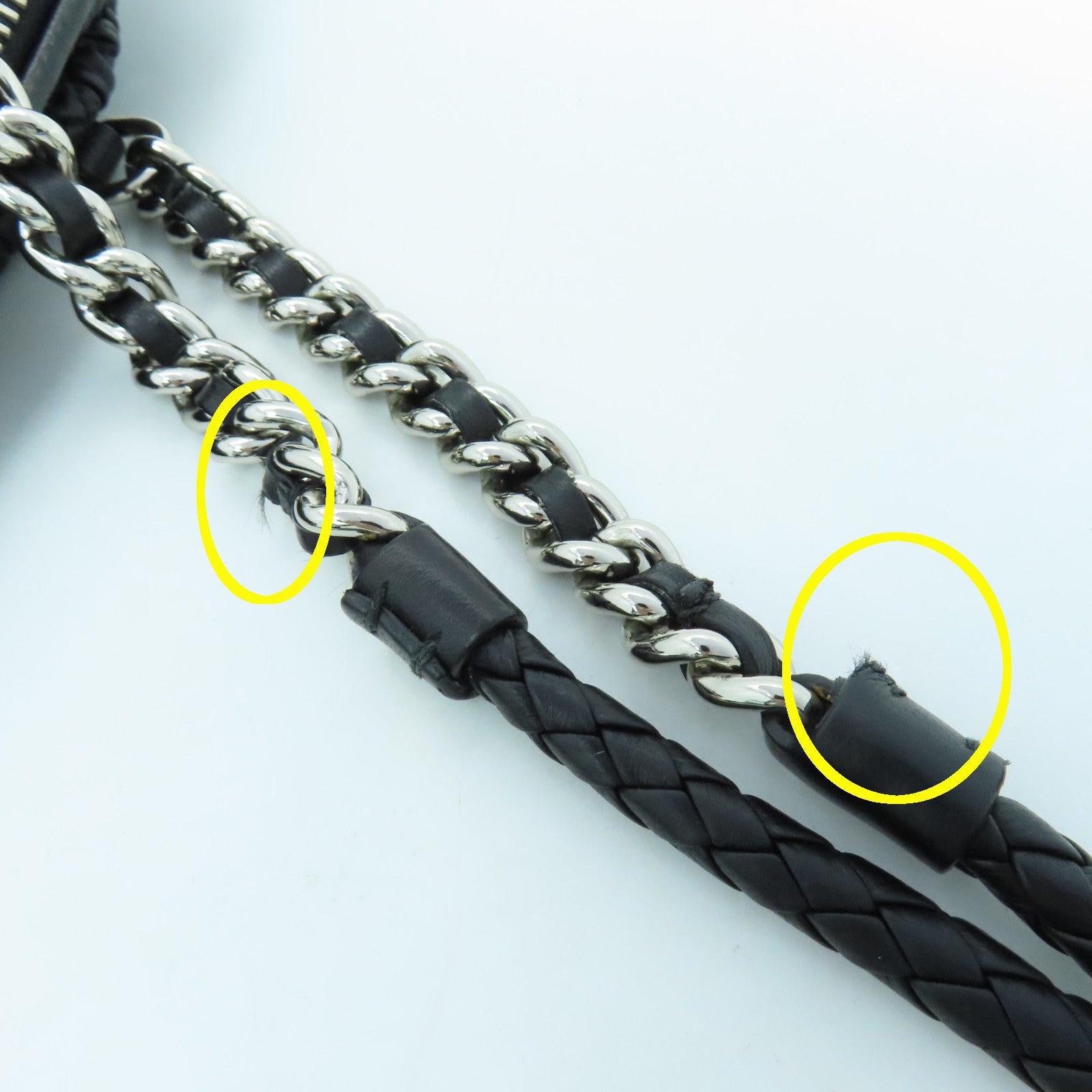 Miu Miu 羊皮皮革Chain Shoulder Bag银扣链带肩背袋黑色