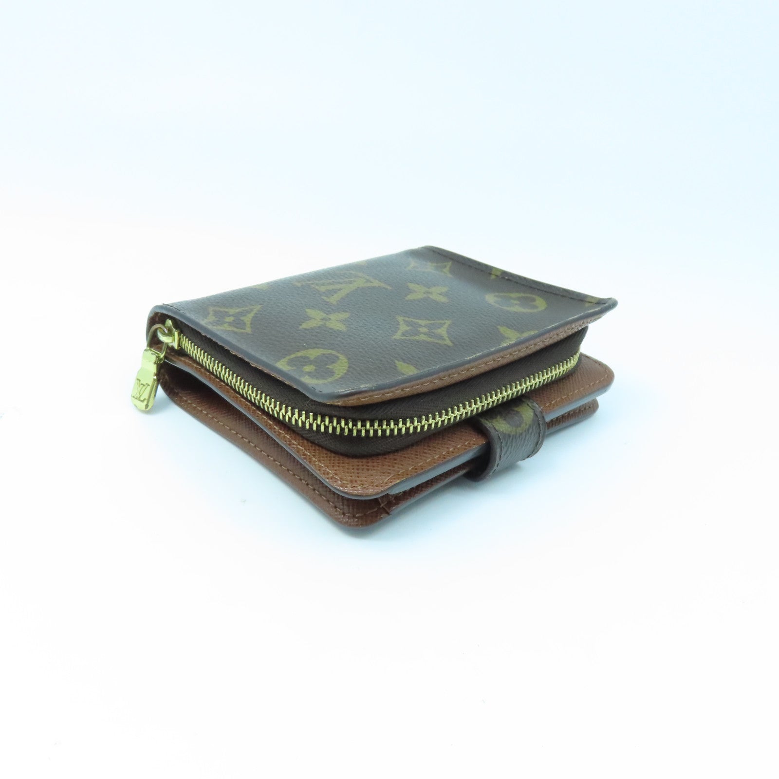 LOUIS VUITTON Monogram Wallet金扣錢包棕色